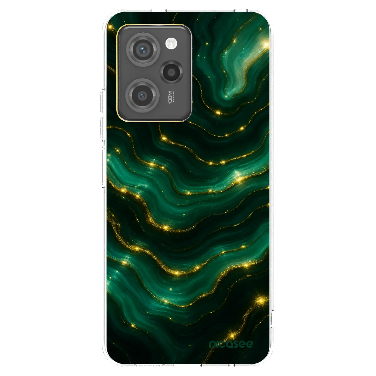 Picasee silikonski prozorni ovitek za Xiaomi Poco X5 Pro - Emerald