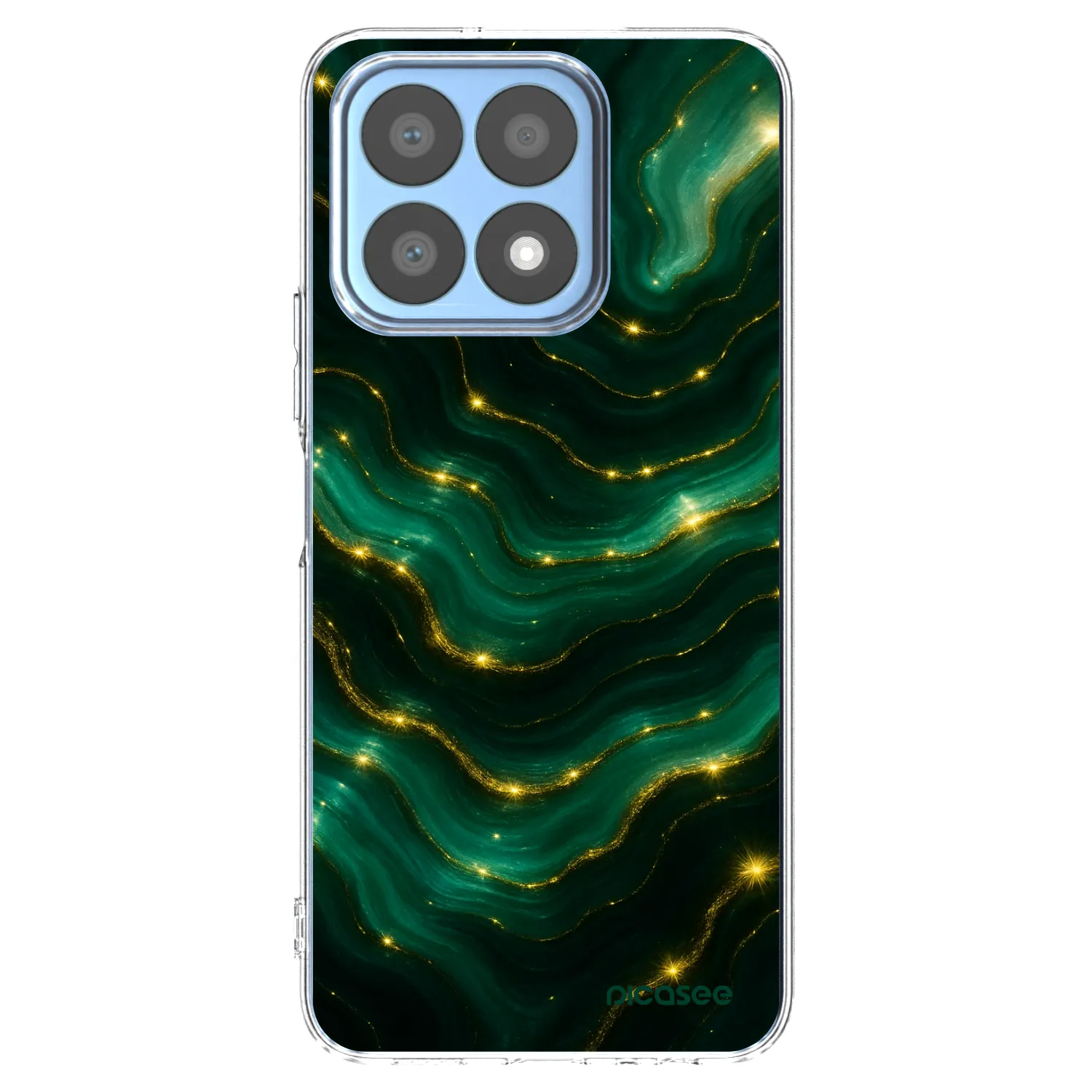 Picasee silikonski prozorni ovitek za Honor X8a - Emerald