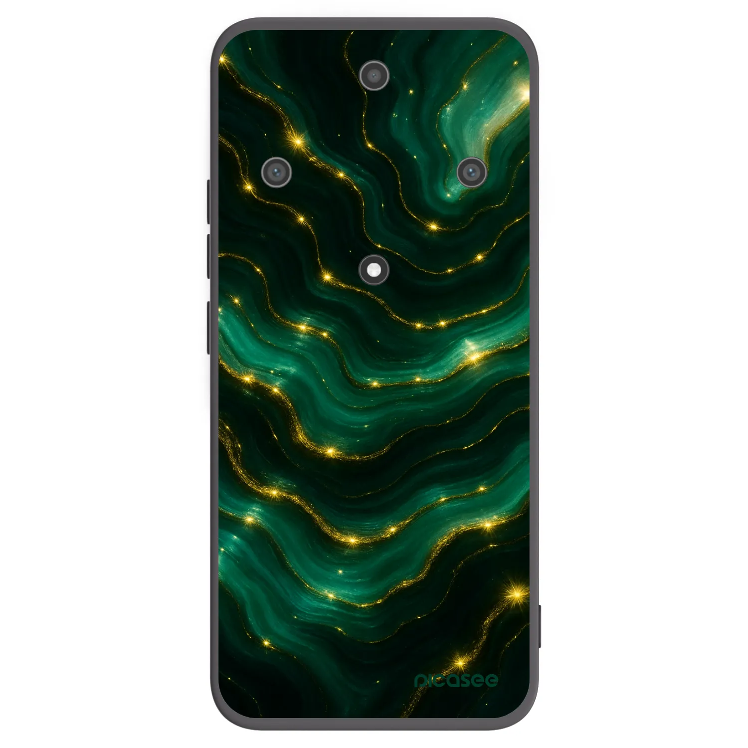 Picasee silikonski črni ovitek za Honor Magic5 Lite 5G - Emerald