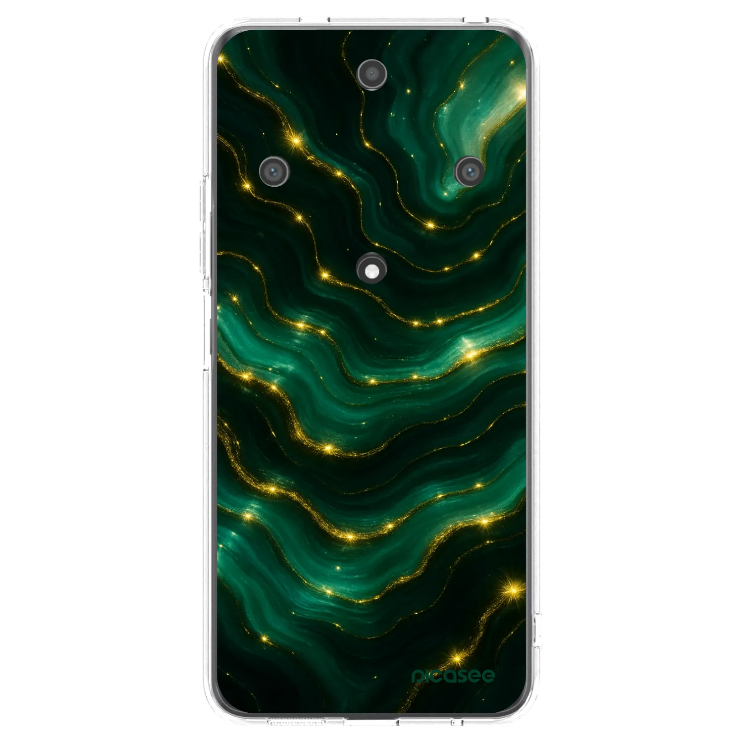 Picasee silikonski prozorni ovitek za Honor Magic5 Lite 5G - Emerald