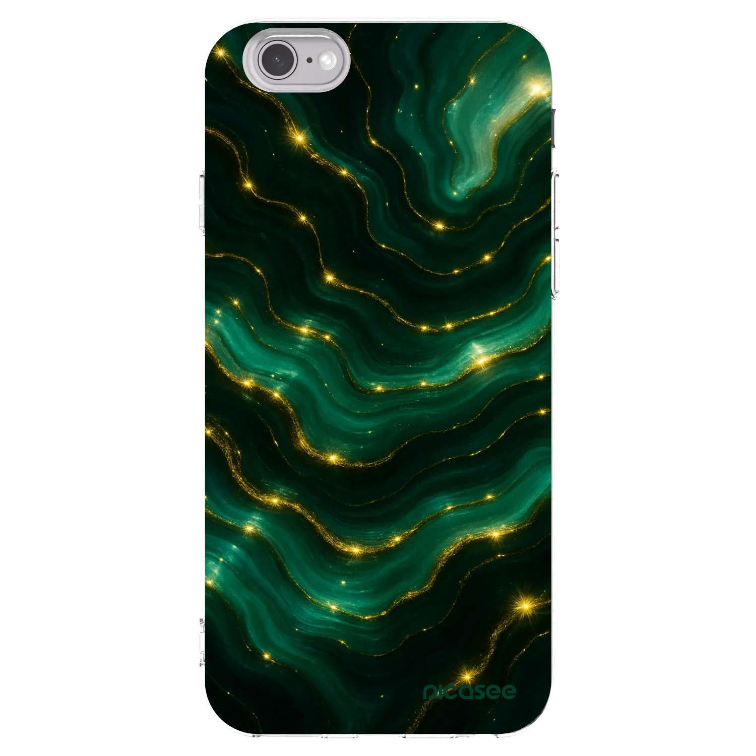Picasee silikonski prozorni ovitek za Apple iPhone 6/6S - Emerald