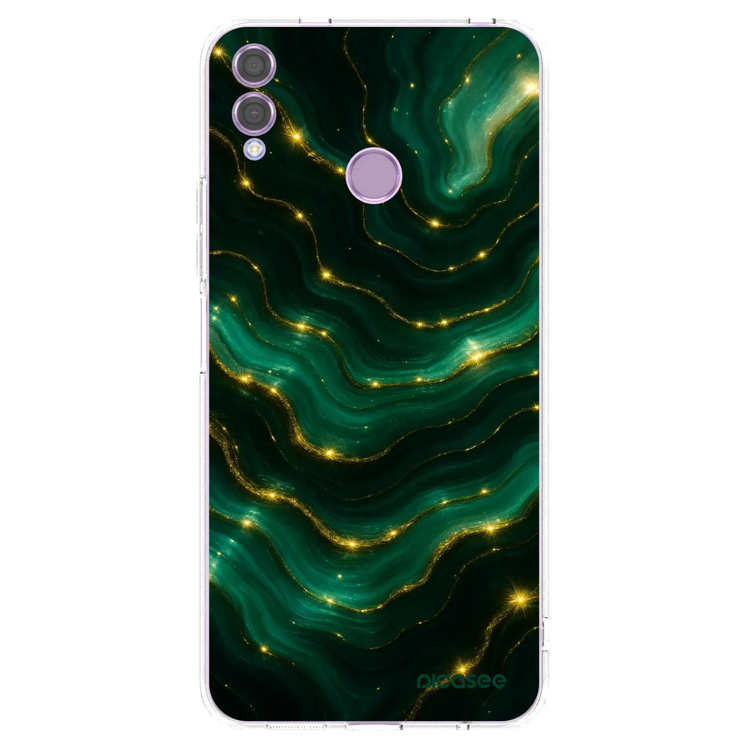 Picasee silikonski prozorni ovitek za Honor 8X - Emerald