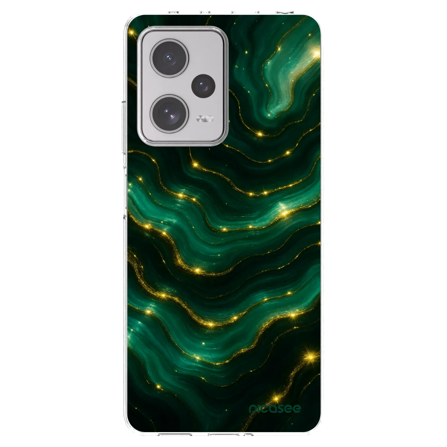 Picasee silikonski prozorni ovitek za Xiaomi Redmi Note 12 Pro+ 5G - Emerald
