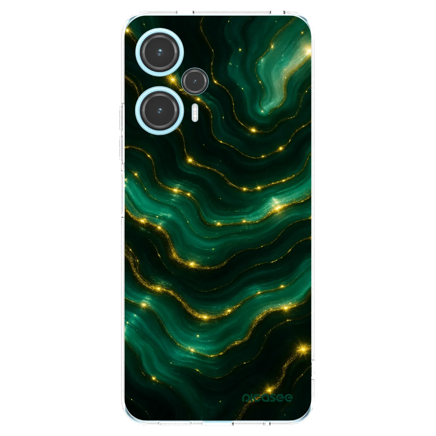Picasee silikonski prozorni ovitek za Xiaomi Poco F5 - Emerald