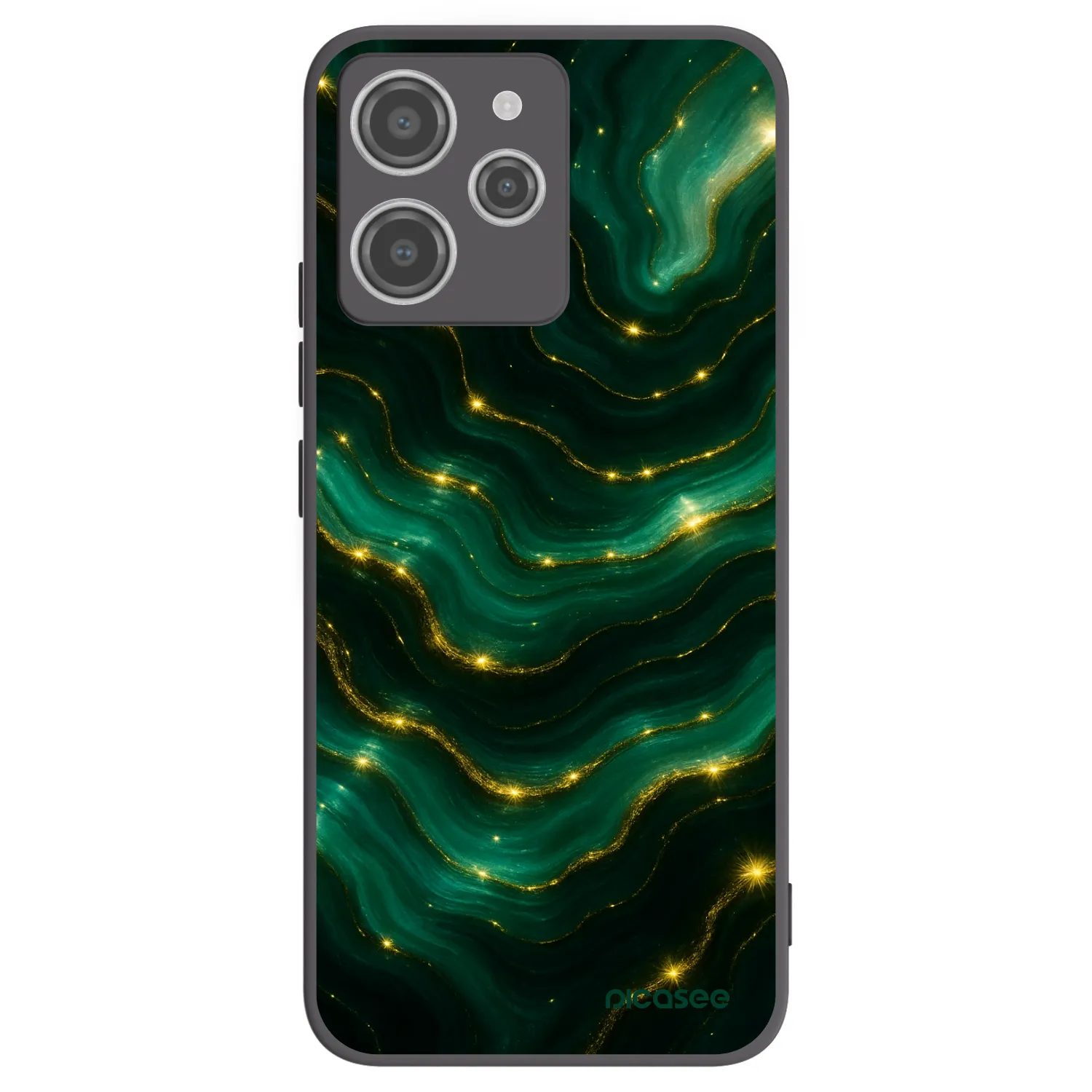 Picasee silikonski črni ovitek za Xiaomi Redmi 12 4G - Emerald