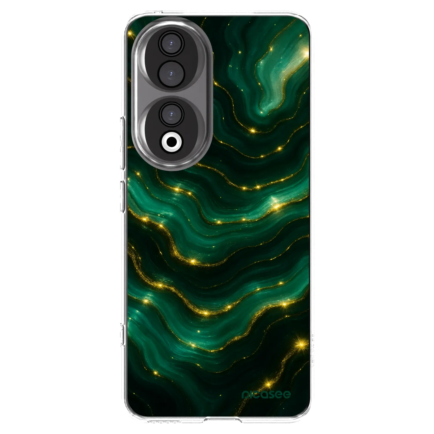 Picasee silikonski prozorni ovitek za Honor 90 5G - Emerald