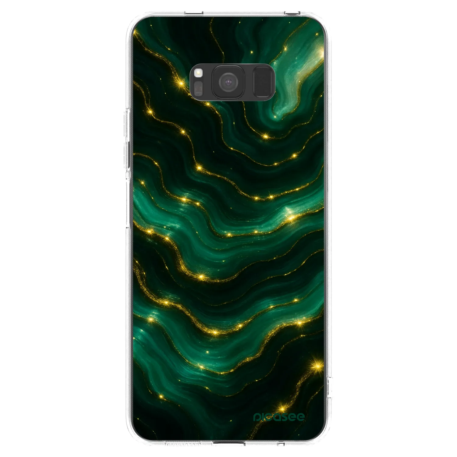 Picasee silikonski prozorni ovitek za Samsung Galaxy S8 G950F - Emerald