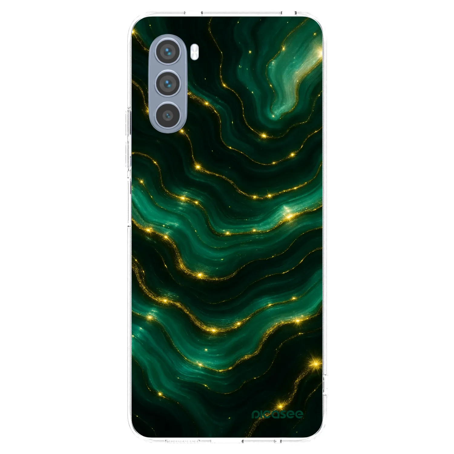Picasee silikonski prozorni ovitek za Motorola Moto G62 - Emerald