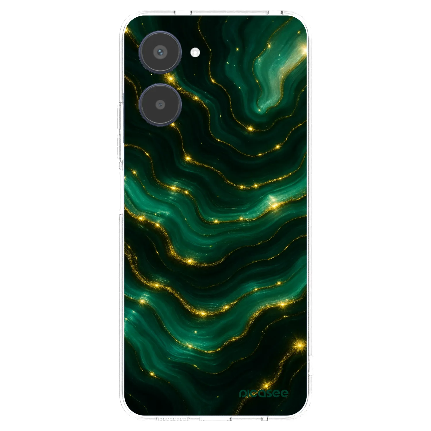 Picasee silikonski prozorni ovitek za Realme 10 4G - Emerald