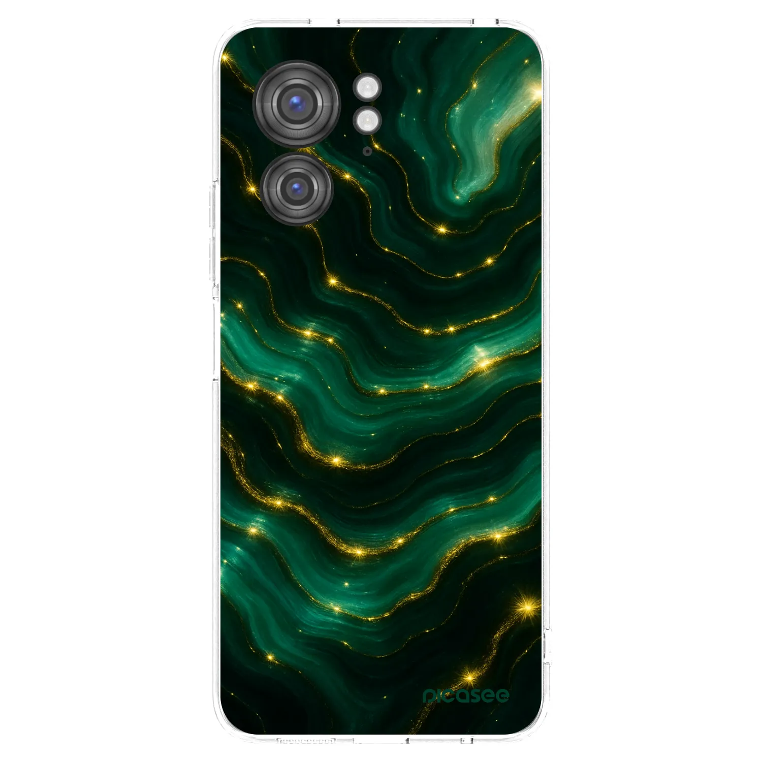 Picasee silikonski prozorni ovitek za Motorola Edge 40 - Emerald