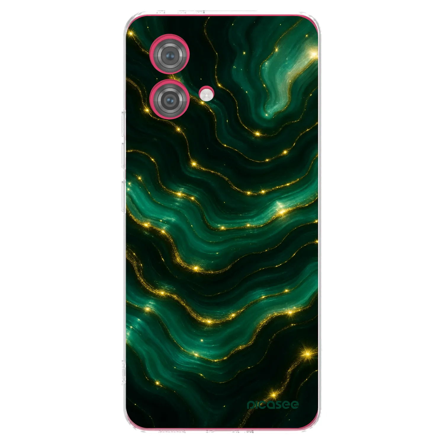 Picasee silikonski prozorni ovitek za Motorola Moto G84 5G - Emerald