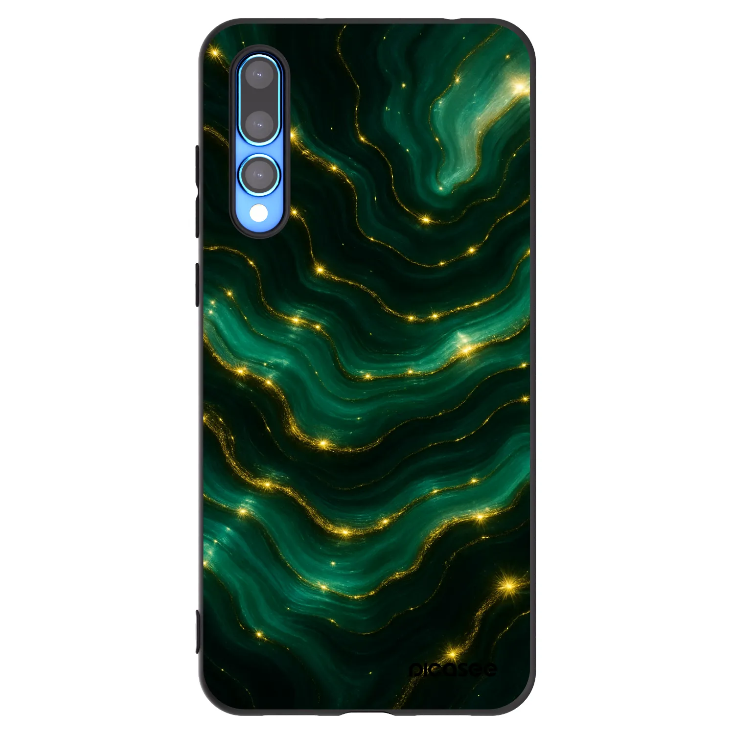 Picasee silikonski črni ovitek za Huawei P20 Pro - Emerald