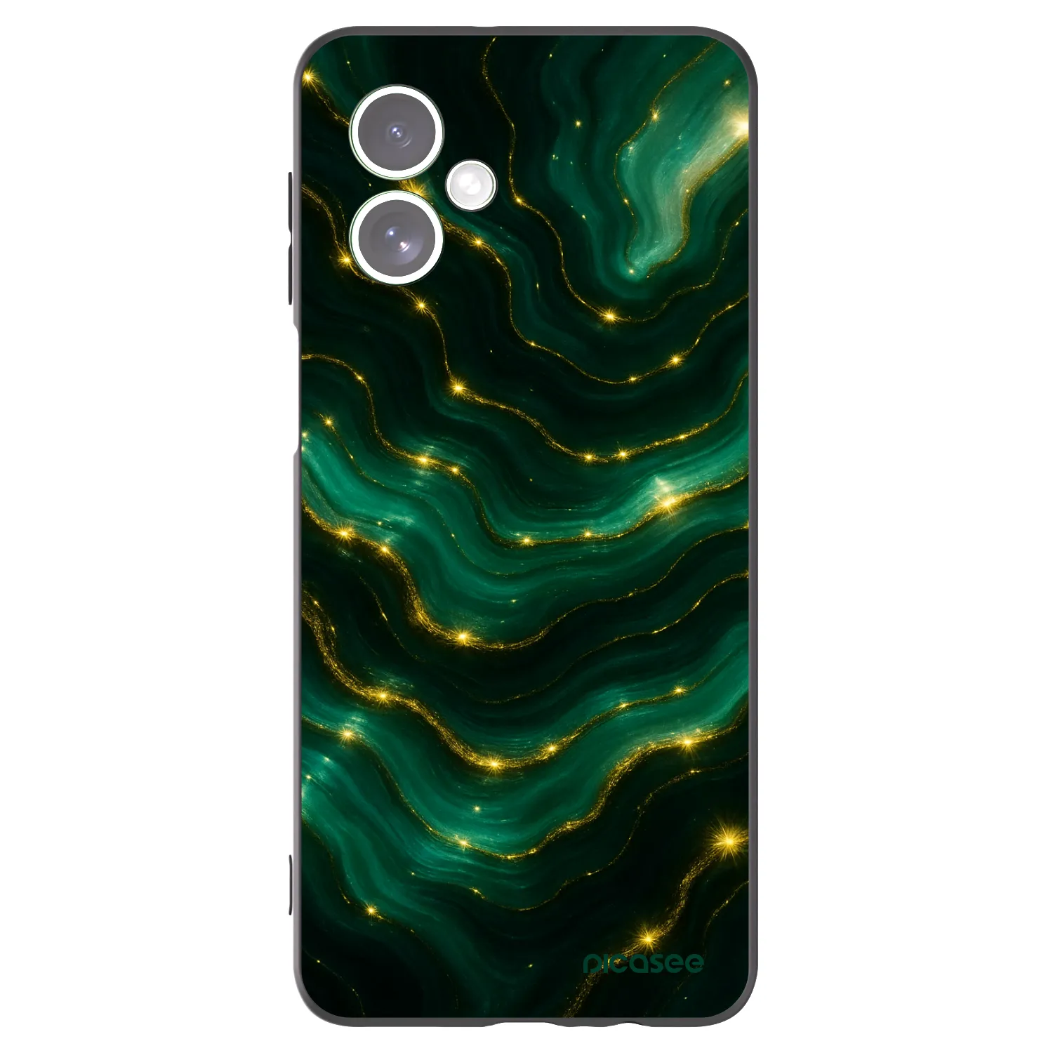 Picasee silikonski črni ovitek za Motorola Moto G54 5G - Emerald