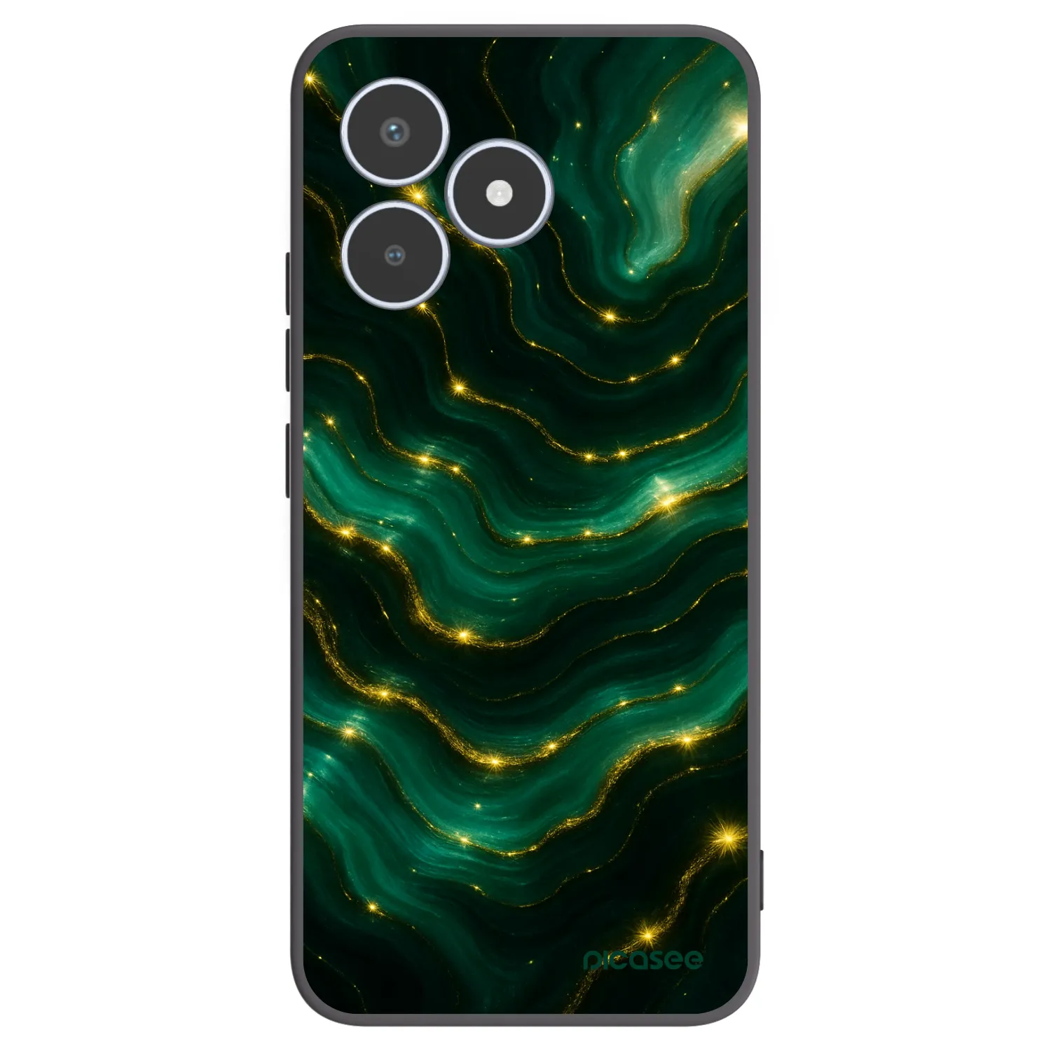 Picasee silikonski črni ovitek za Realme C53 - Emerald