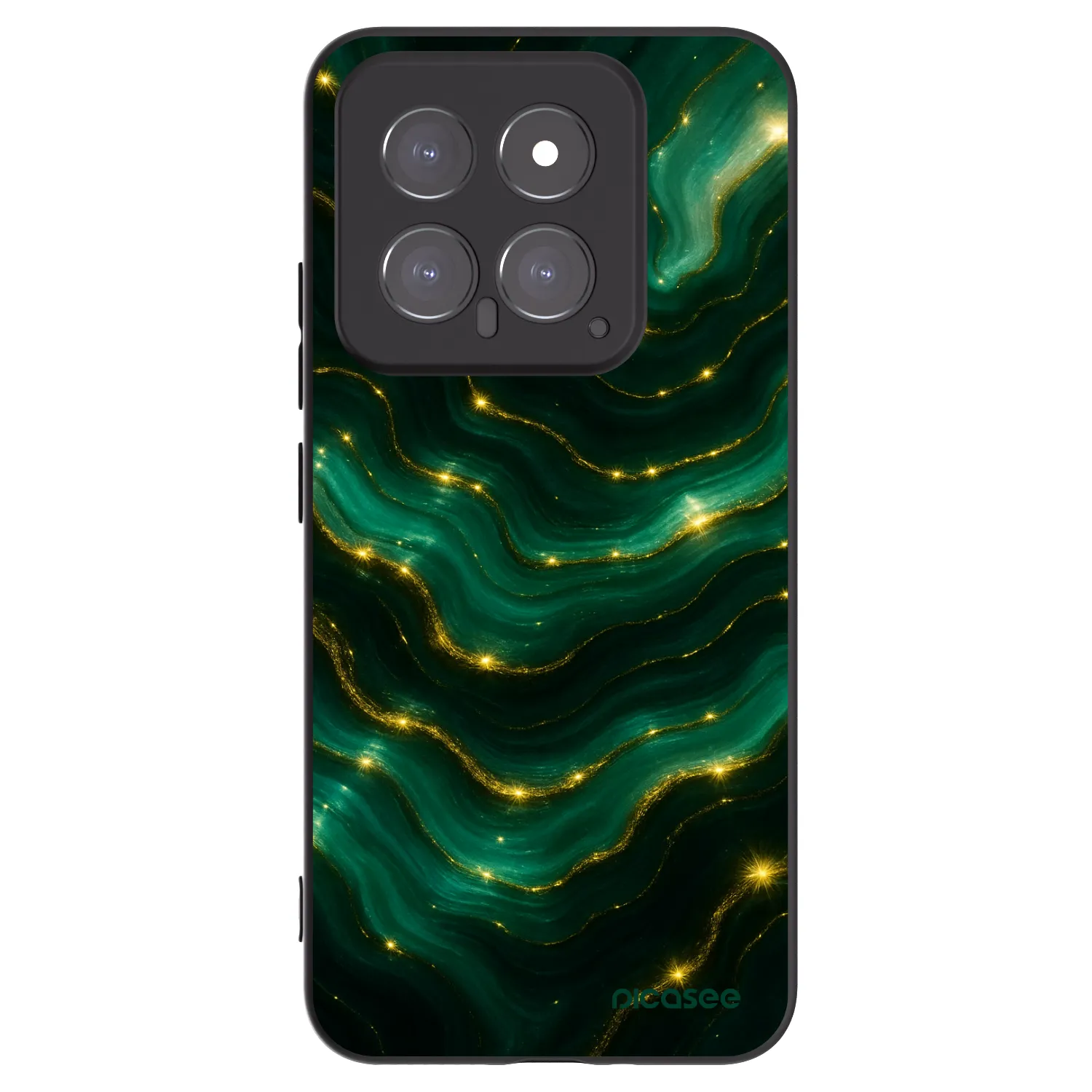 Picasee silikonski črni ovitek za Xiaomi 14 - Emerald