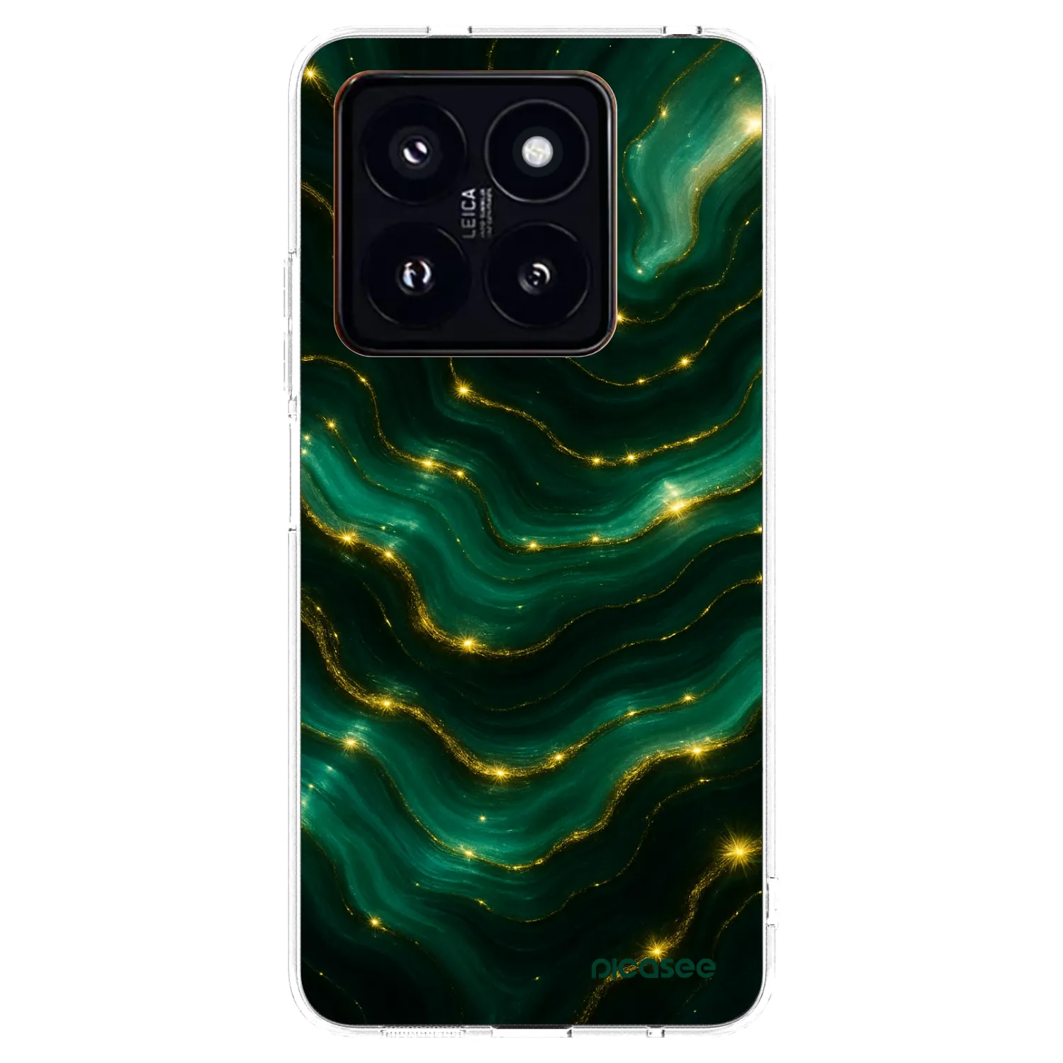 Picasee silikonski prozorni ovitek za Xiaomi 14 Pro - Emerald