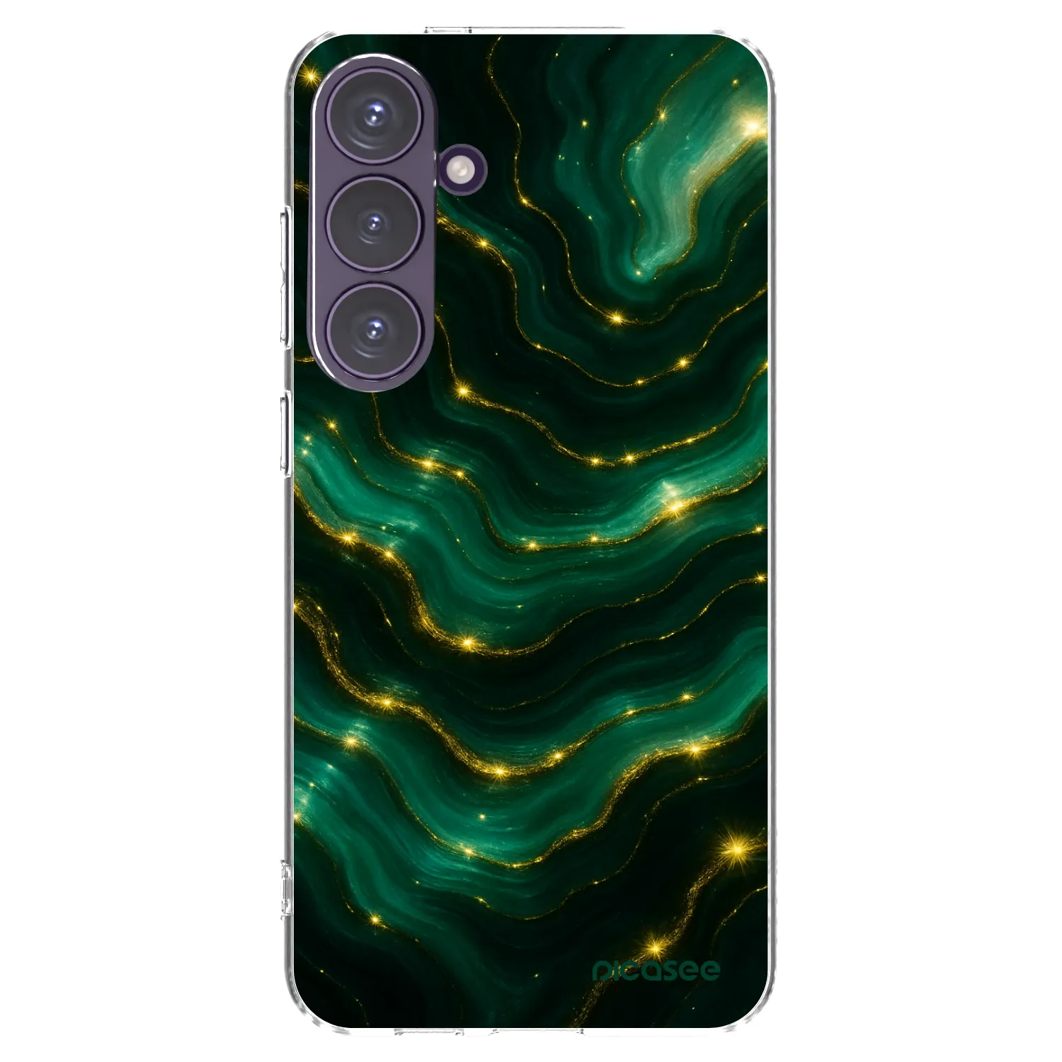 Picasee silikonski prozorni ovitek za Samsung Galaxy S24+ S926B 5G - Emerald