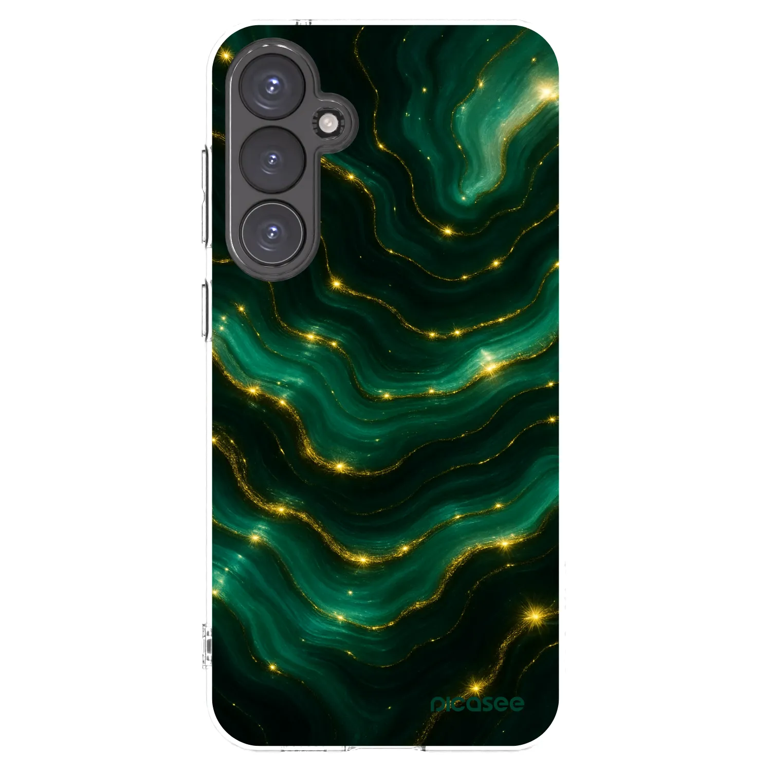 Picasee silikonski prozorni ovitek za Samsung Galaxy S23 FE S711B - Emerald