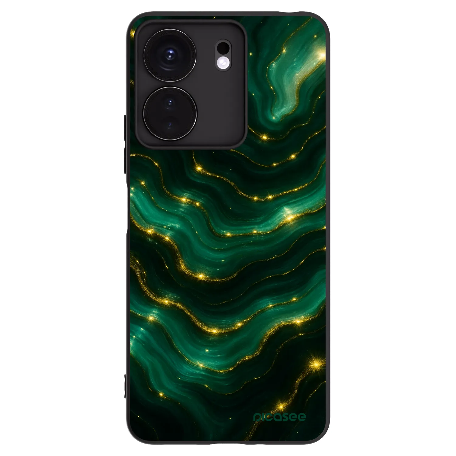 Picasee silikonski črni ovitek za Xiaomi Redmi 13C 4G - Emerald