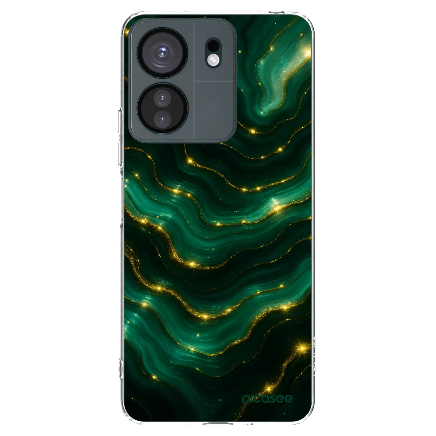 Picasee silikonski prozorni ovitek za Xiaomi Redmi 13C 4G - Emerald