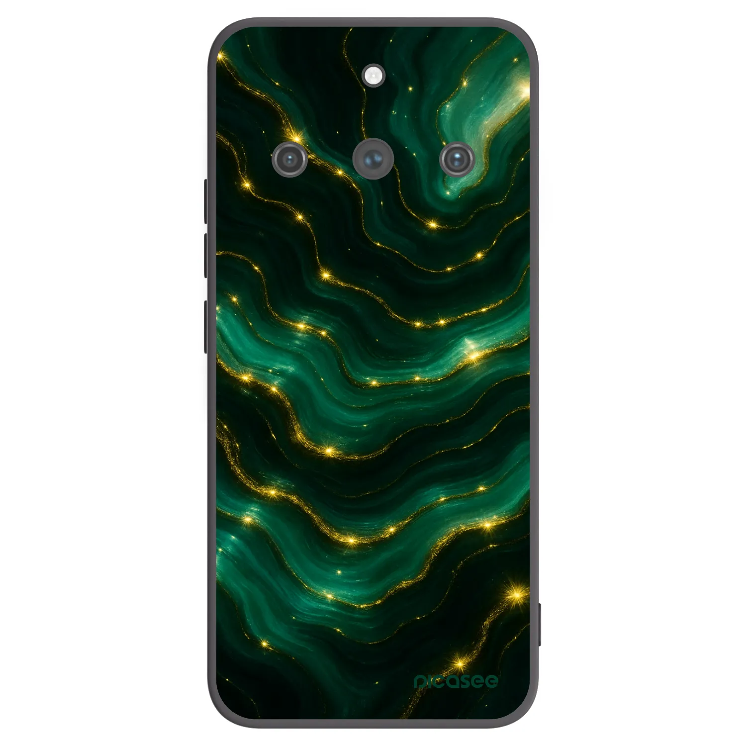 Picasee silikonski črni ovitek za Realme 11 Pro+ - Emerald