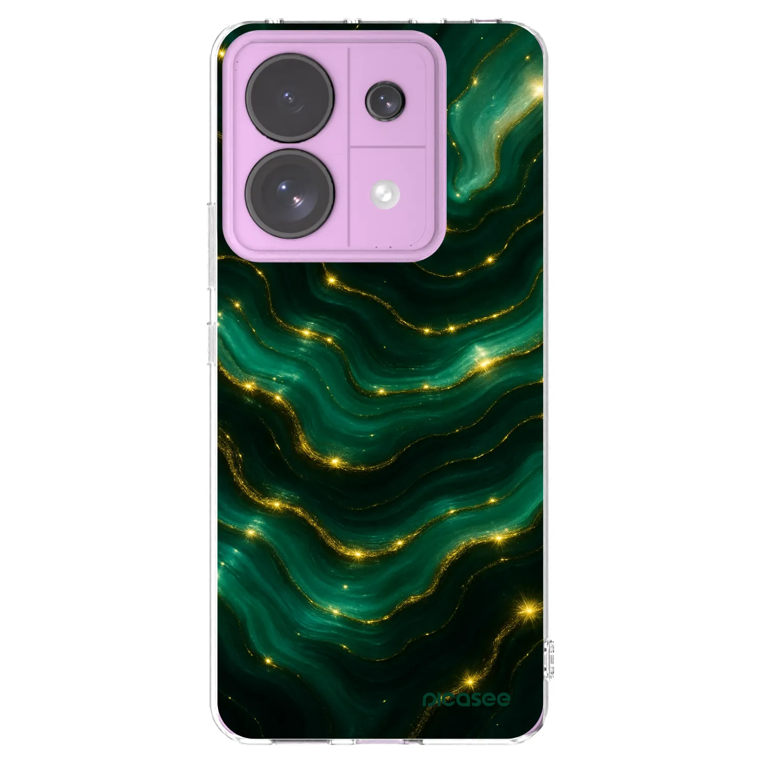Picasee silikonski prozorni ovitek za Xiaomi Redmi Note 13 Pro 5G - Emerald