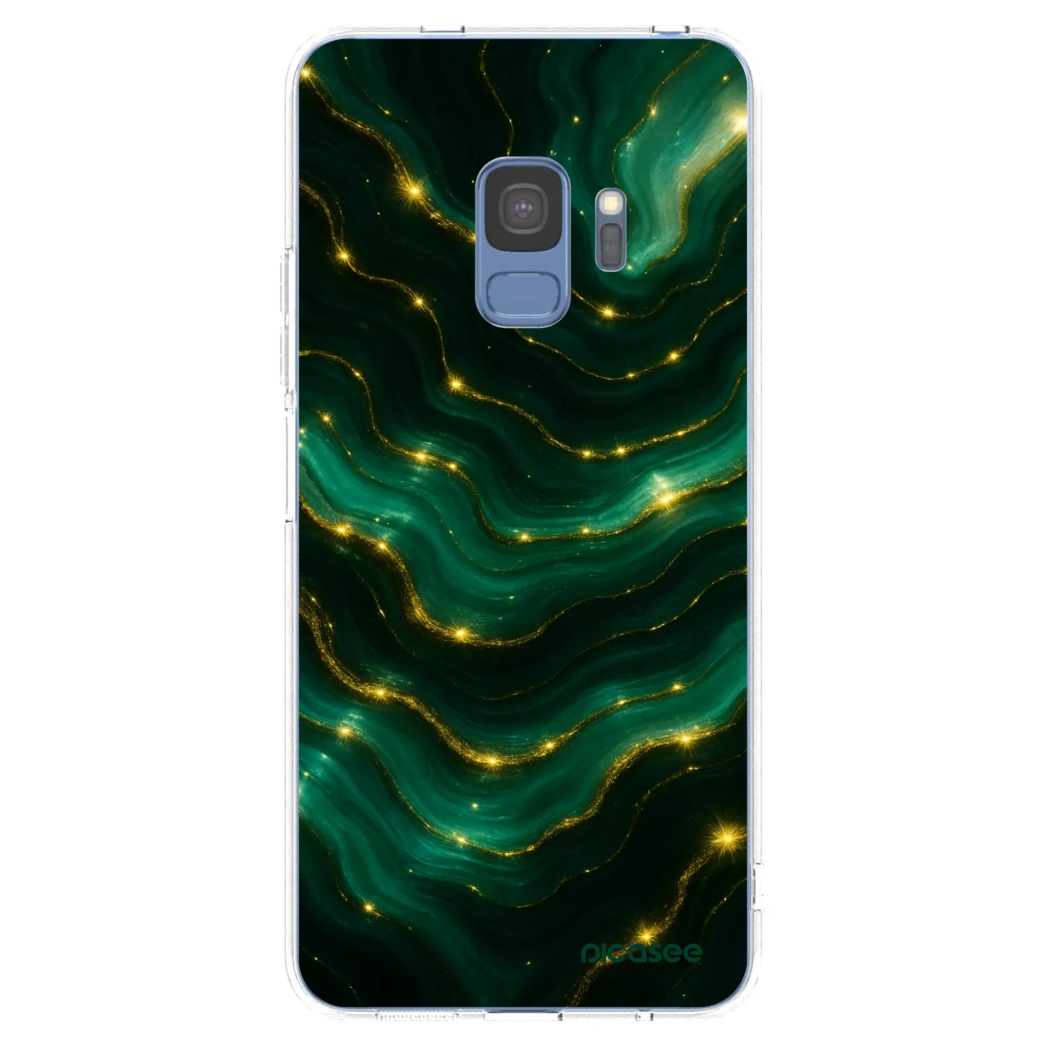 Picasee silikonski prozorni ovitek za Samsung Galaxy S9 G960F - Emerald