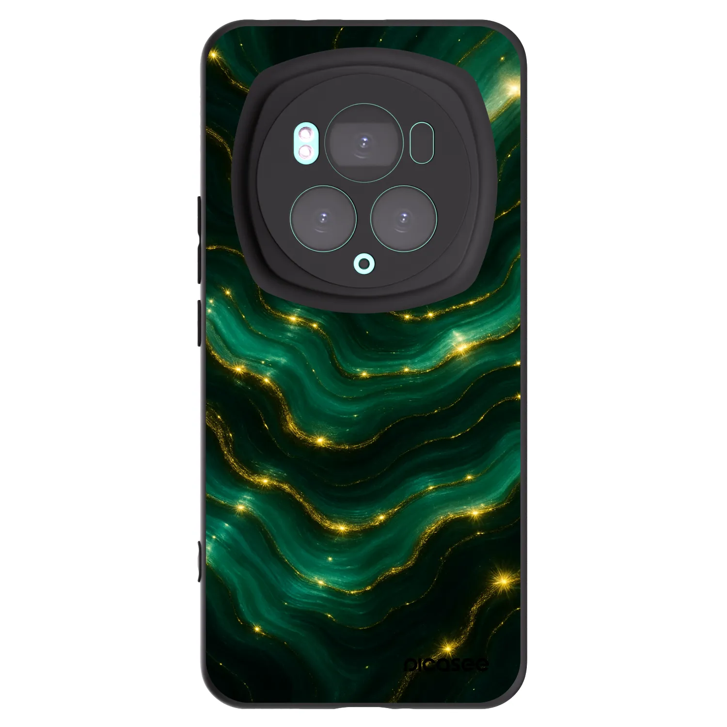 Picasee silikonski črni ovitek za Honor Magic6 Pro - Emerald