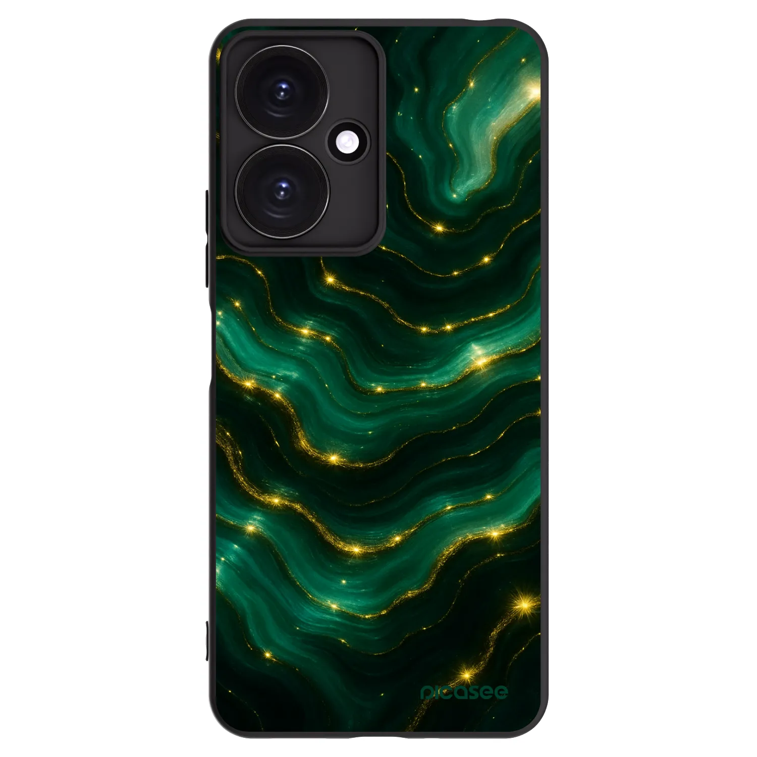 Picasee silikonski črni ovitek za Xiaomi Redmi 13C 5G - Emerald