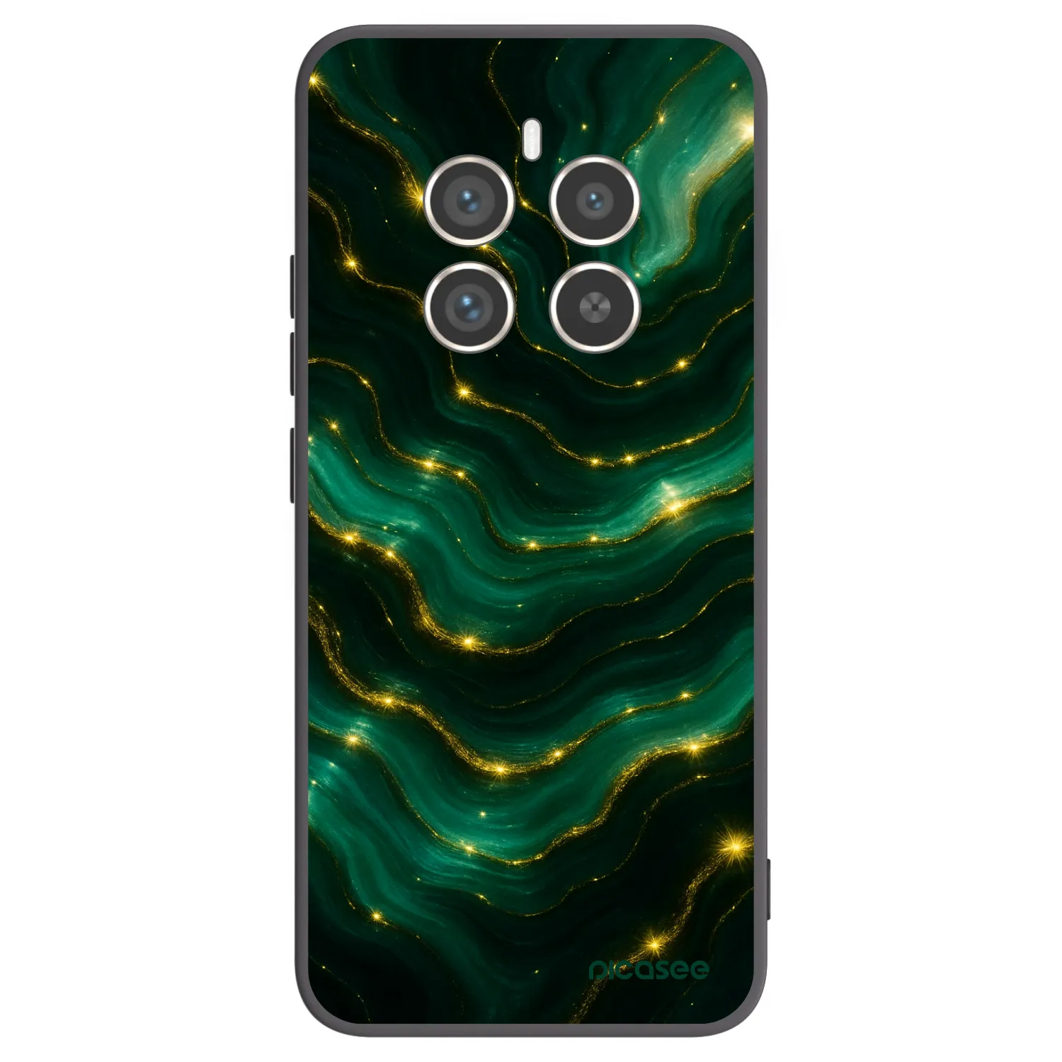 Picasee silikonski črni ovitek za Realme 12 Pro 5G - Emerald