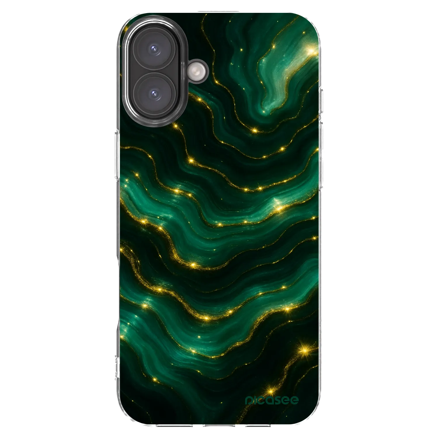 Picasee silikonski prozorni ovitek za Apple iPhone 16 Plus - Emerald