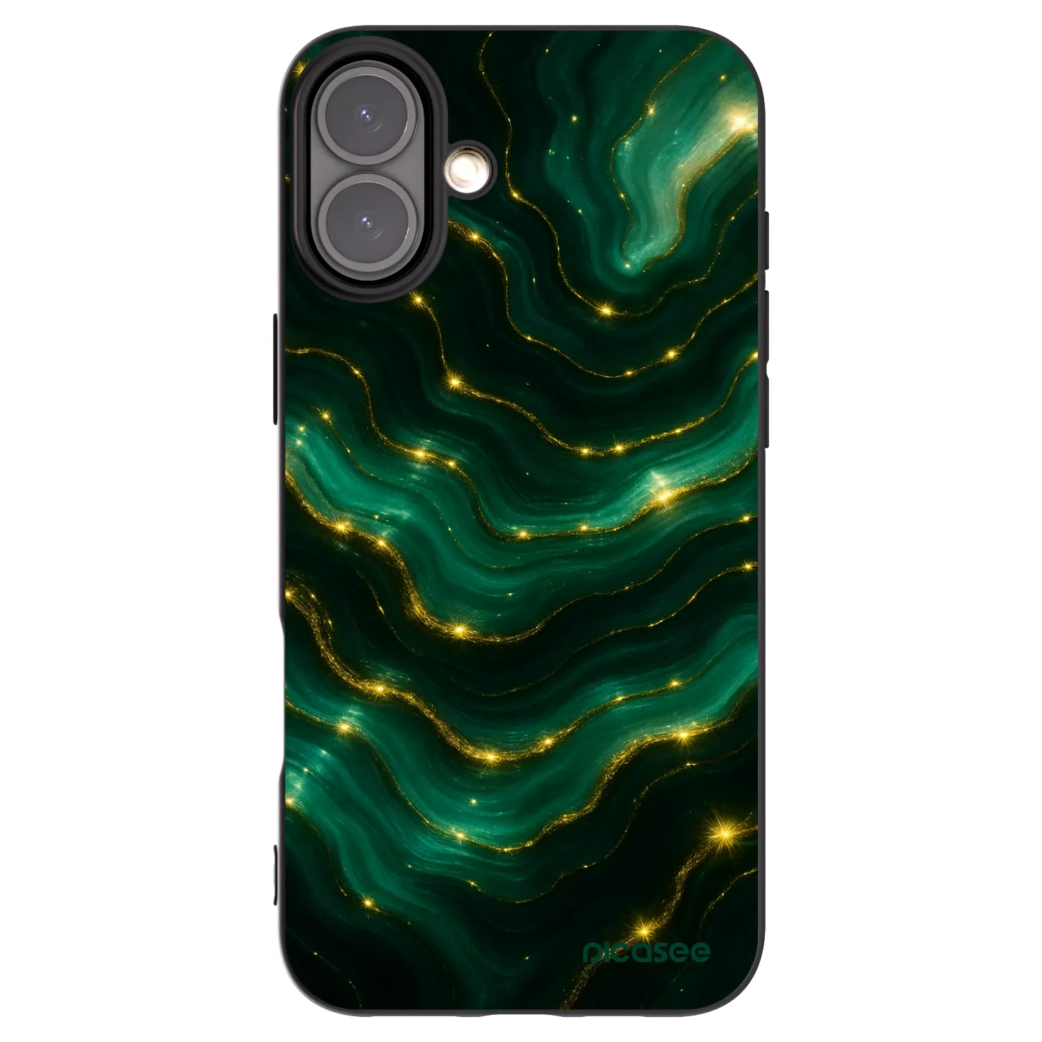 Picasee silikonski črni ovitek za Apple iPhone 16 Plus - Emerald
