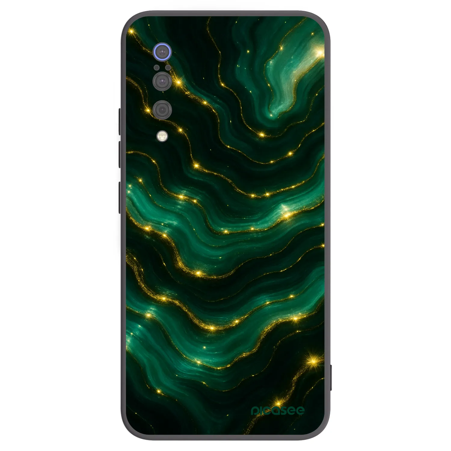 Picasee silikonski črni ovitek za Xiaomi Mi 9 - Emerald