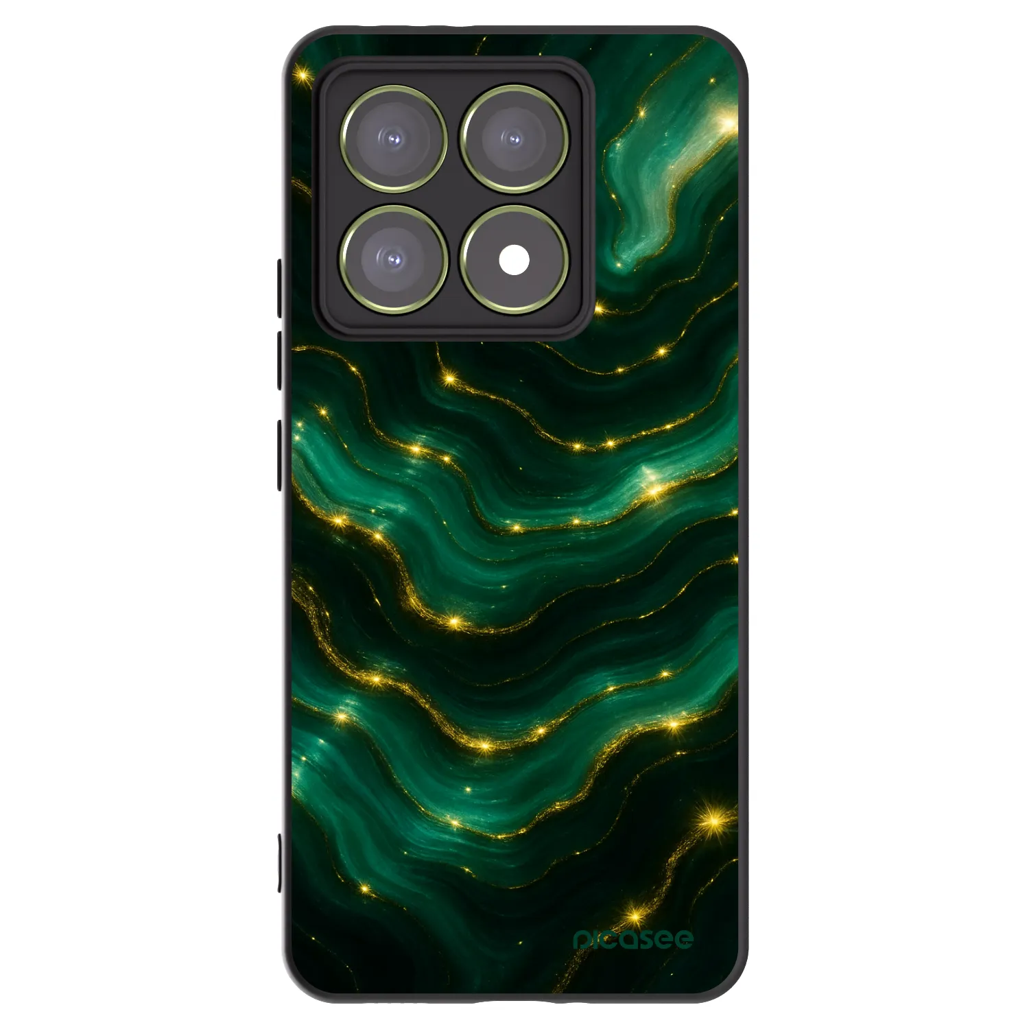 Picasee silikonski črni ovitek za Xiaomi 14T - Emerald