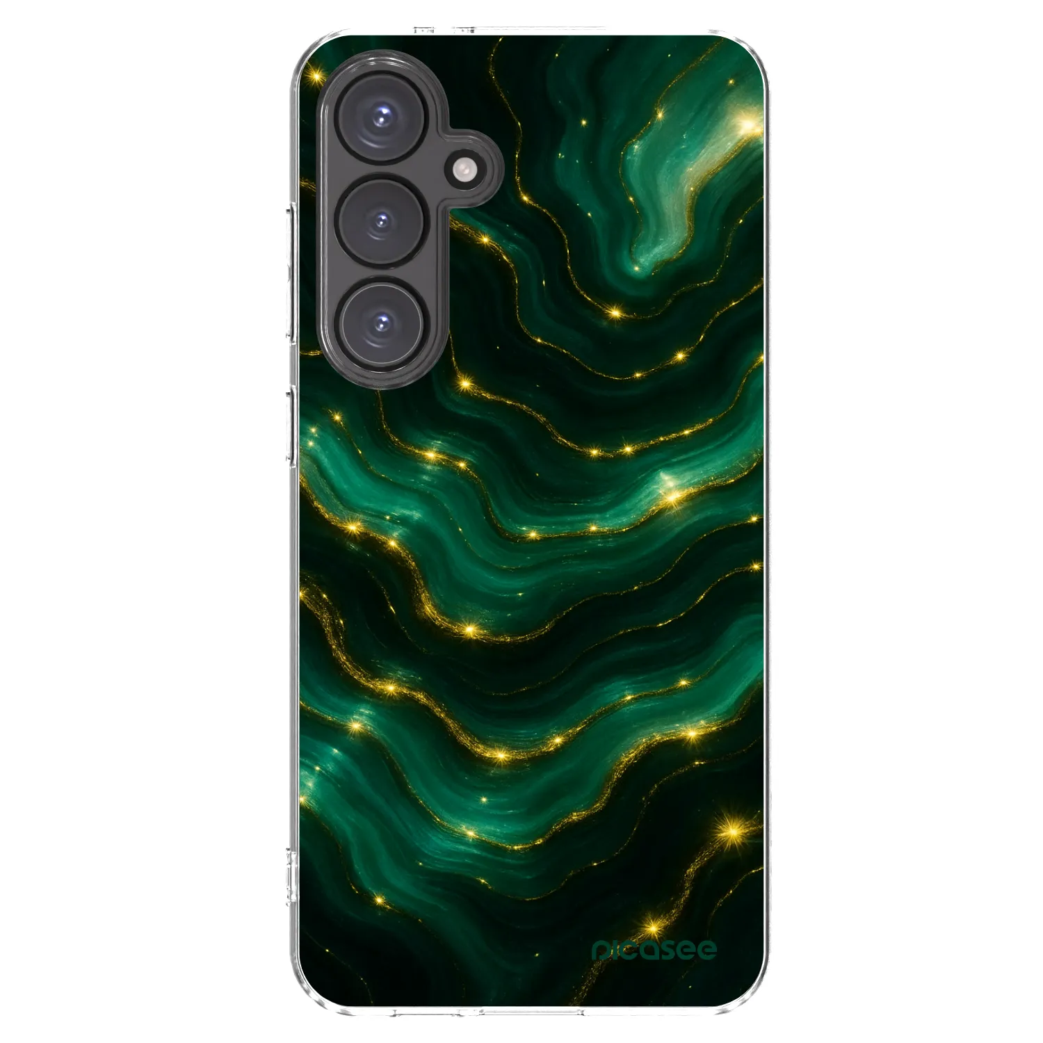 Picasee silikonski prozorni ovitek za Samsung Galaxy S24 FE S721B - Emerald