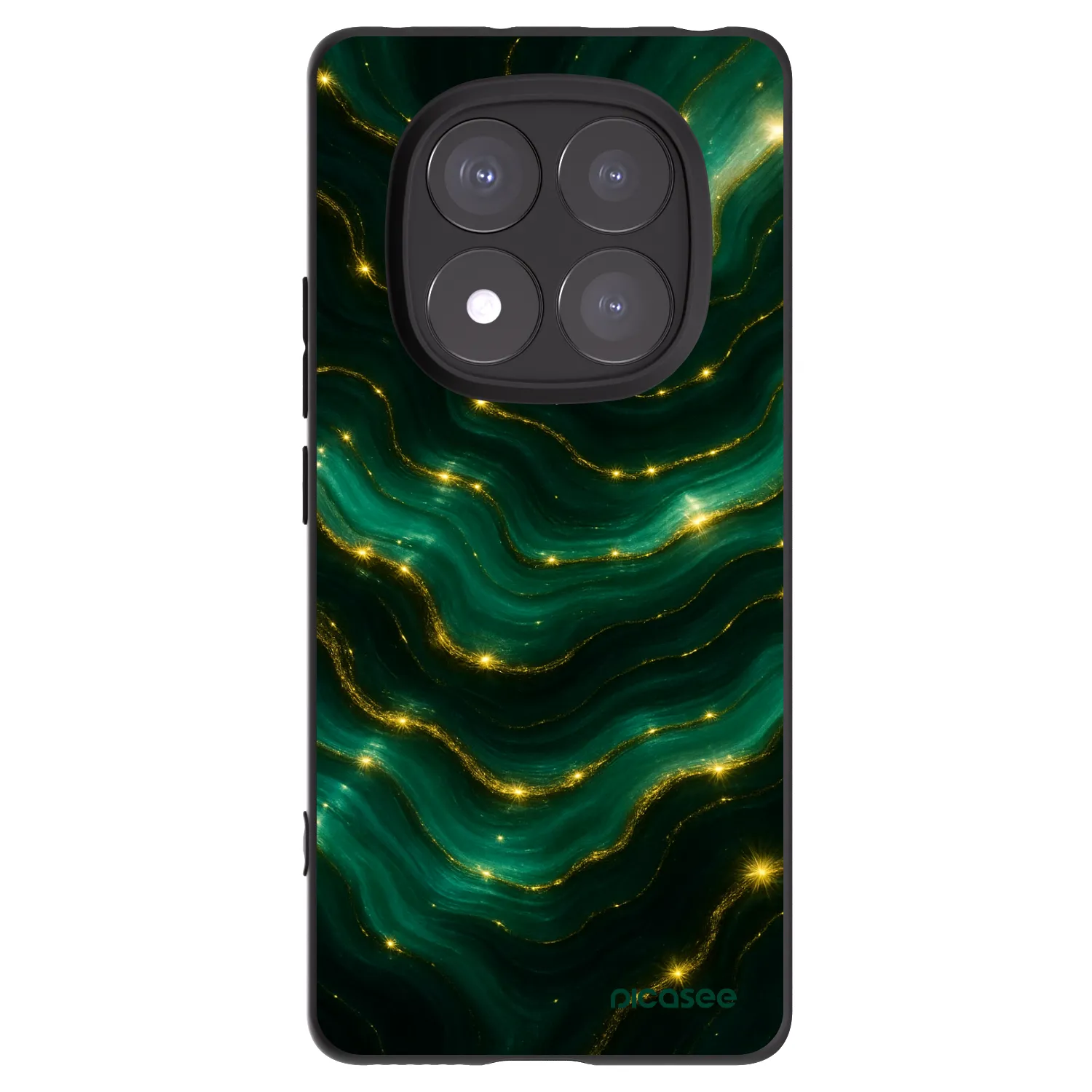 Picasee silikonski črni ovitek za Xiaomi Redmi Note 14 Pro+ 5G - Emerald