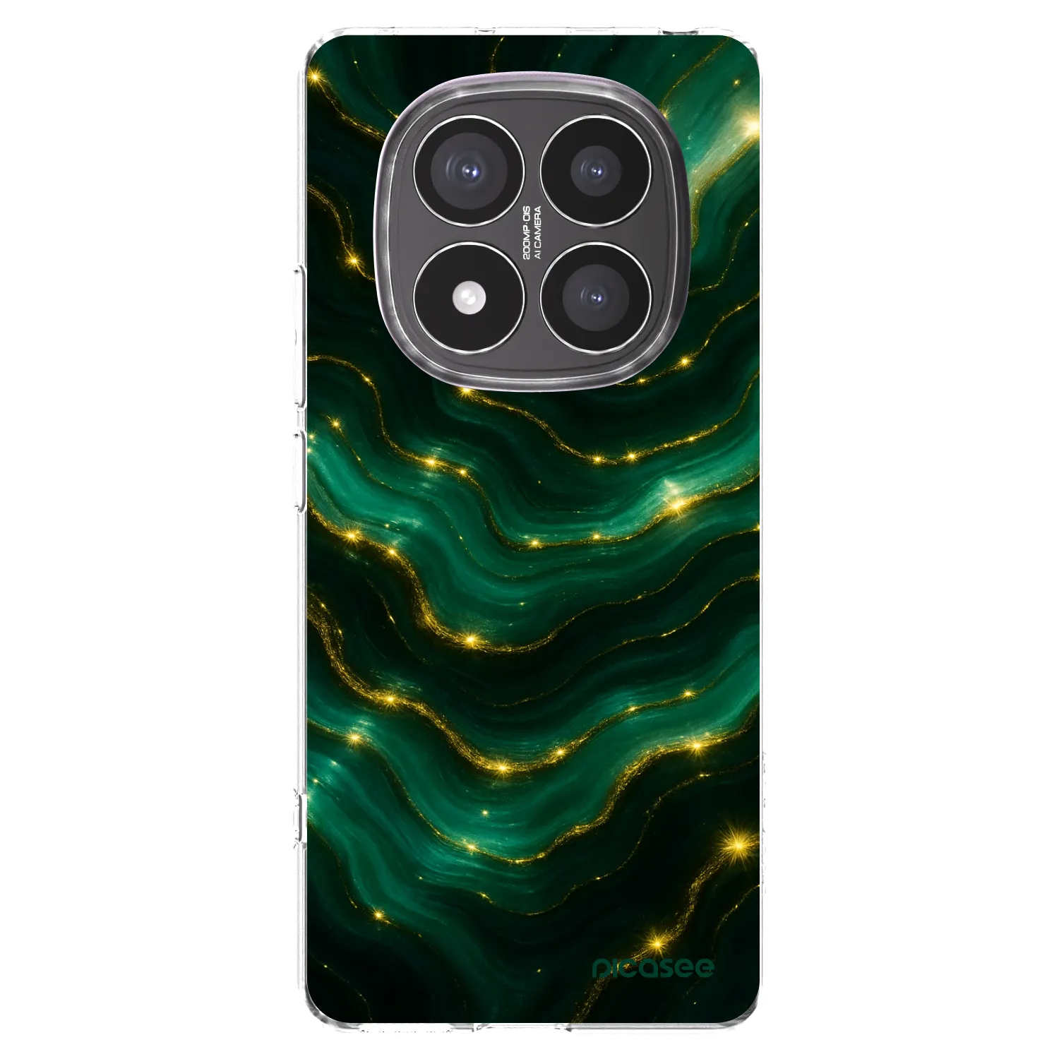 Picasee silikonski prozorni ovitek za Xiaomi Redmi Note 14 Pro+ 5G - Emerald