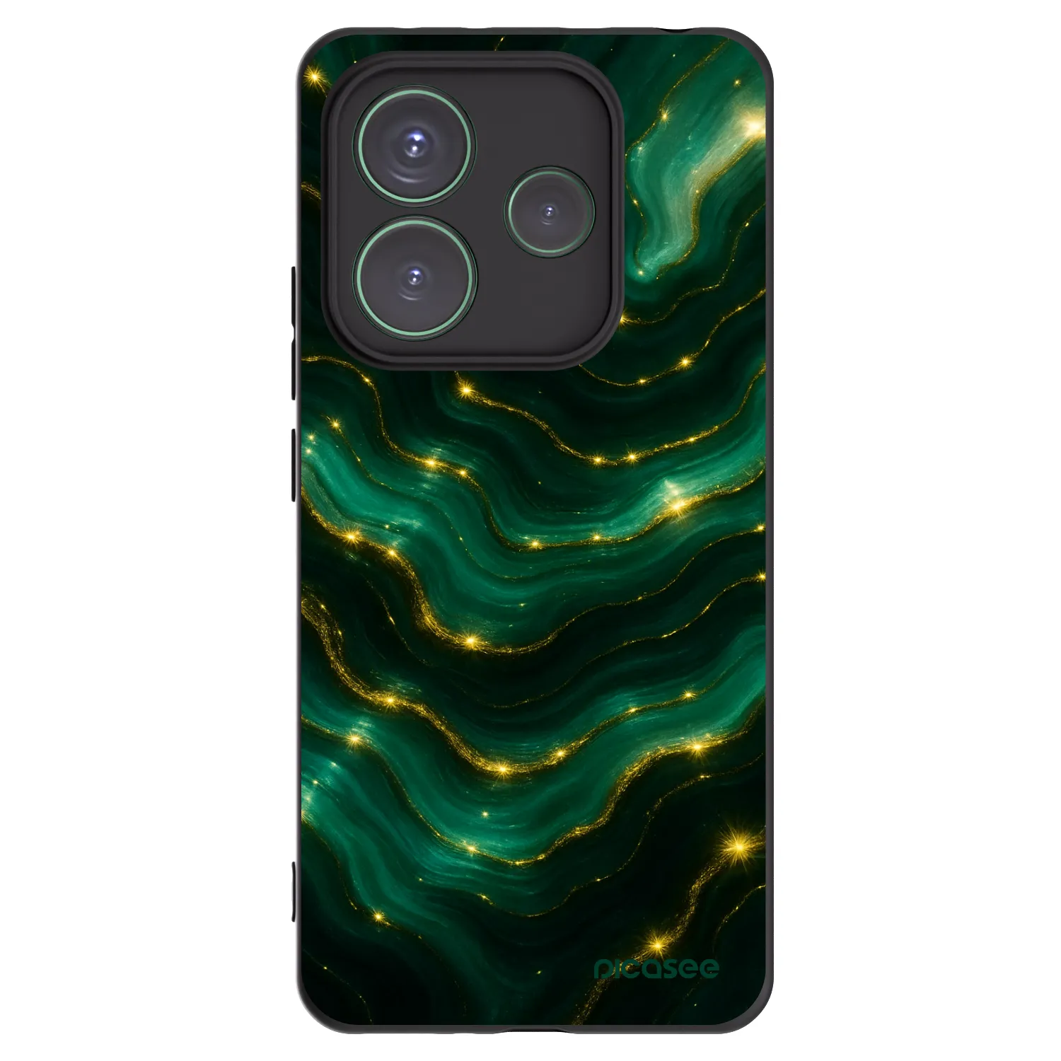 Picasee silikonski črni ovitek za Xiaomi Redmi Note 14 5G - Emerald