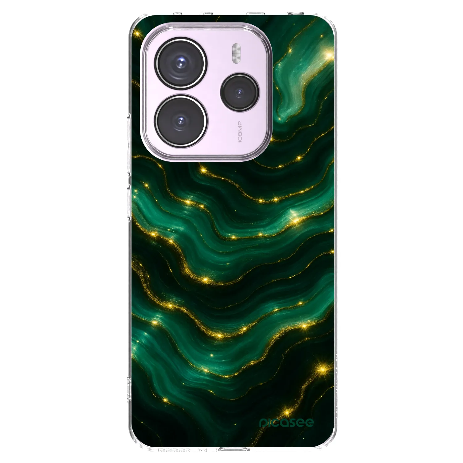 Picasee silikonski prozorni ovitek za Xiaomi Redmi Note 14 5G - Emerald