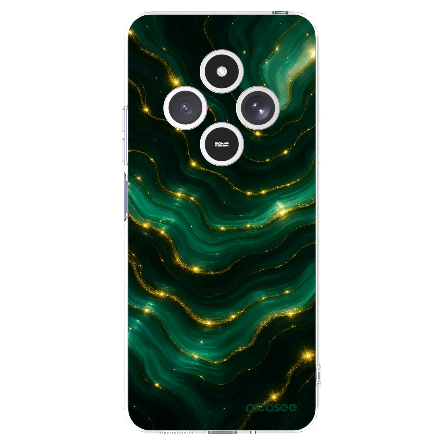 Picasee silikonski prozorni ovitek za Xiaomi Redmi 14C - Emerald