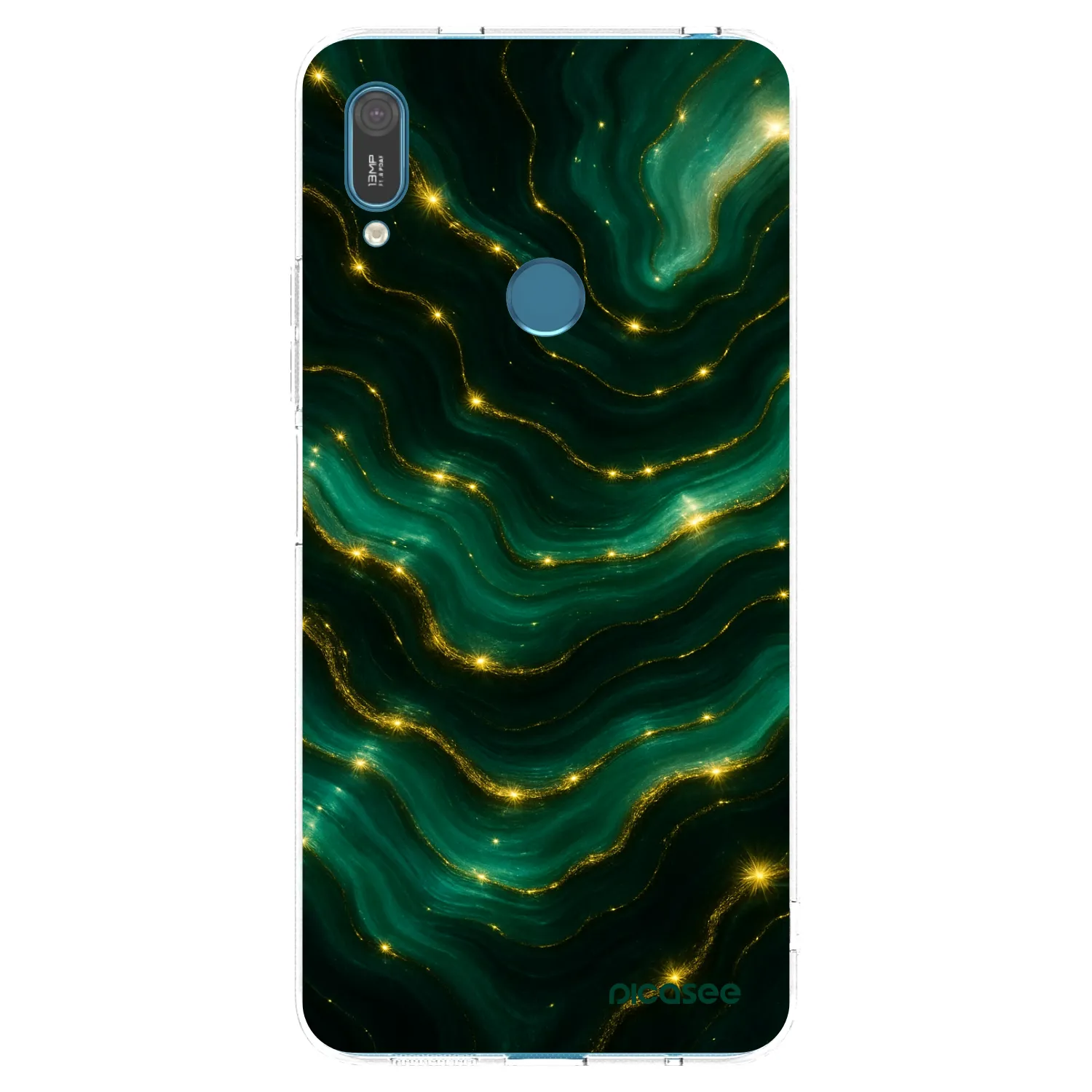 Picasee silikonski prozorni ovitek za Huawei Y7 2019 - Emerald