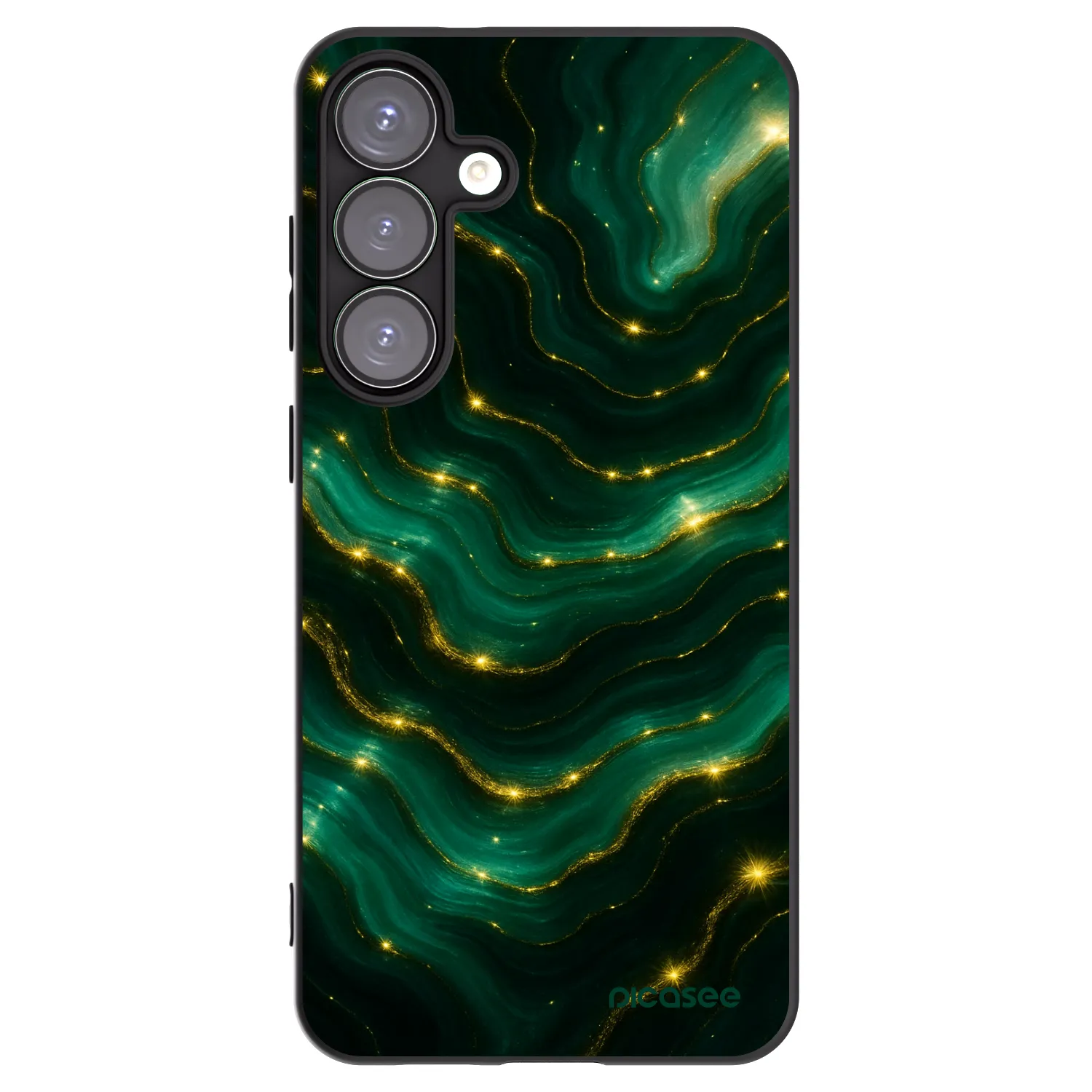 Picasee silikonski črni ovitek za Samsung Galaxy S25+ 5G - Emerald