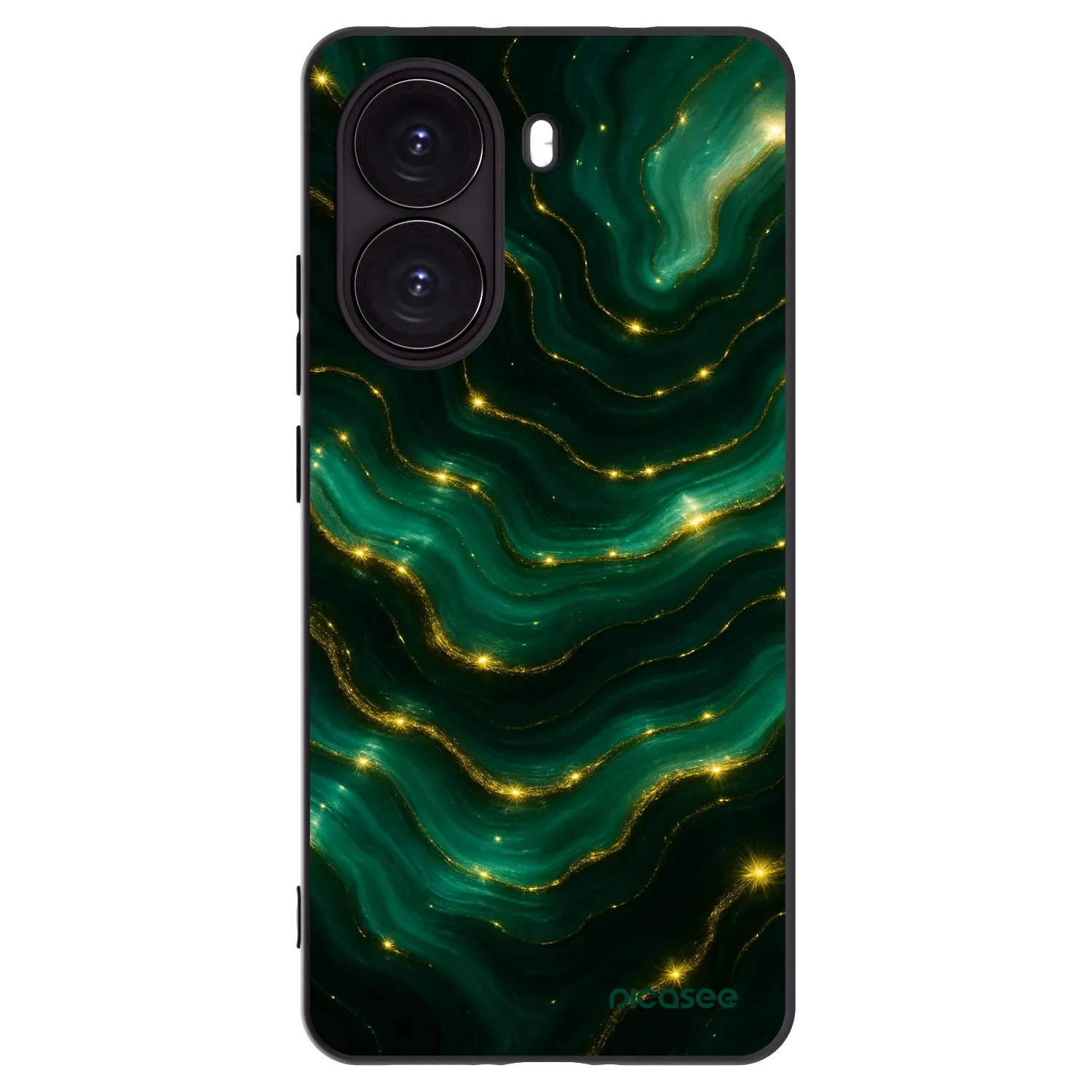 Picasee silikonski črni ovitek za Xiaomi Poco X7 Pro 5G - Emerald