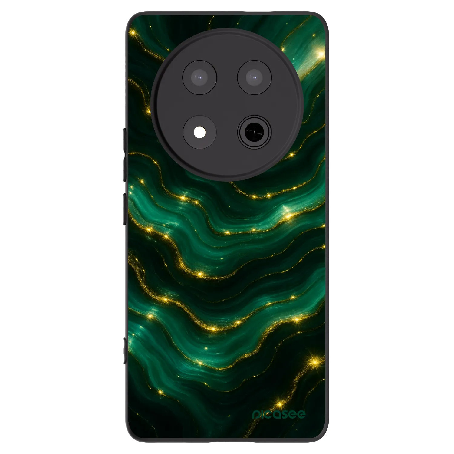 Picasee silikonski črni ovitek za Honor Magic7 Lite 5G - Emerald
