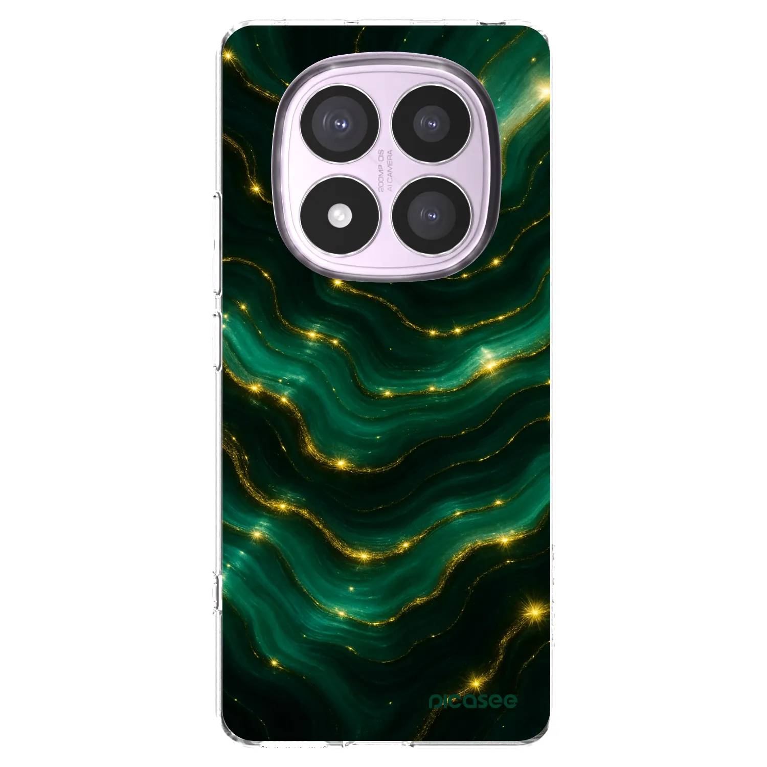 Picasee silikonski prozorni ovitek za Xiaomi Redmi Note 14 Pro 4G - Emerald