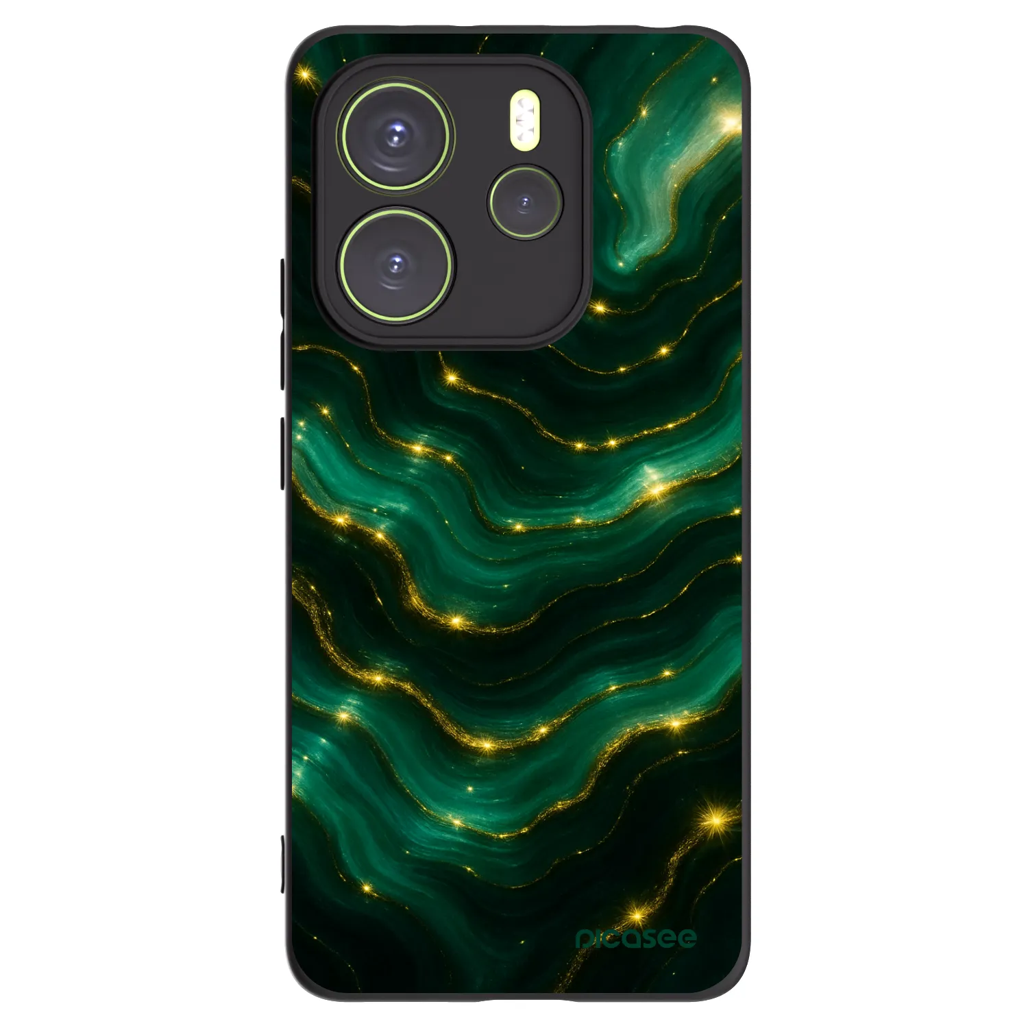 Picasee silikonski črni ovitek za Xiaomi Redmi Note 14 4G - Emerald