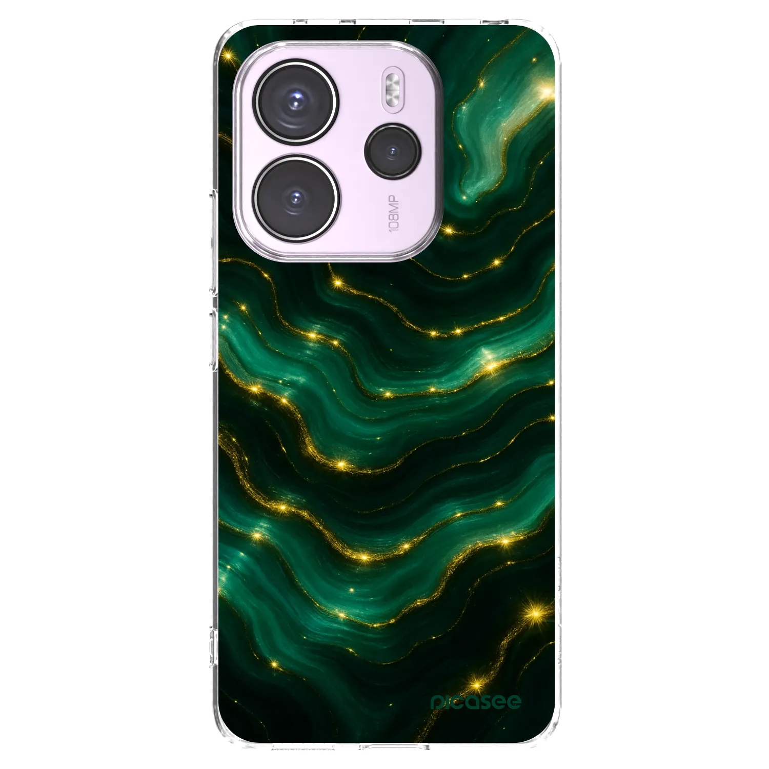 Picasee silikonski prozorni ovitek za Xiaomi Redmi Note 14 4G - Emerald
