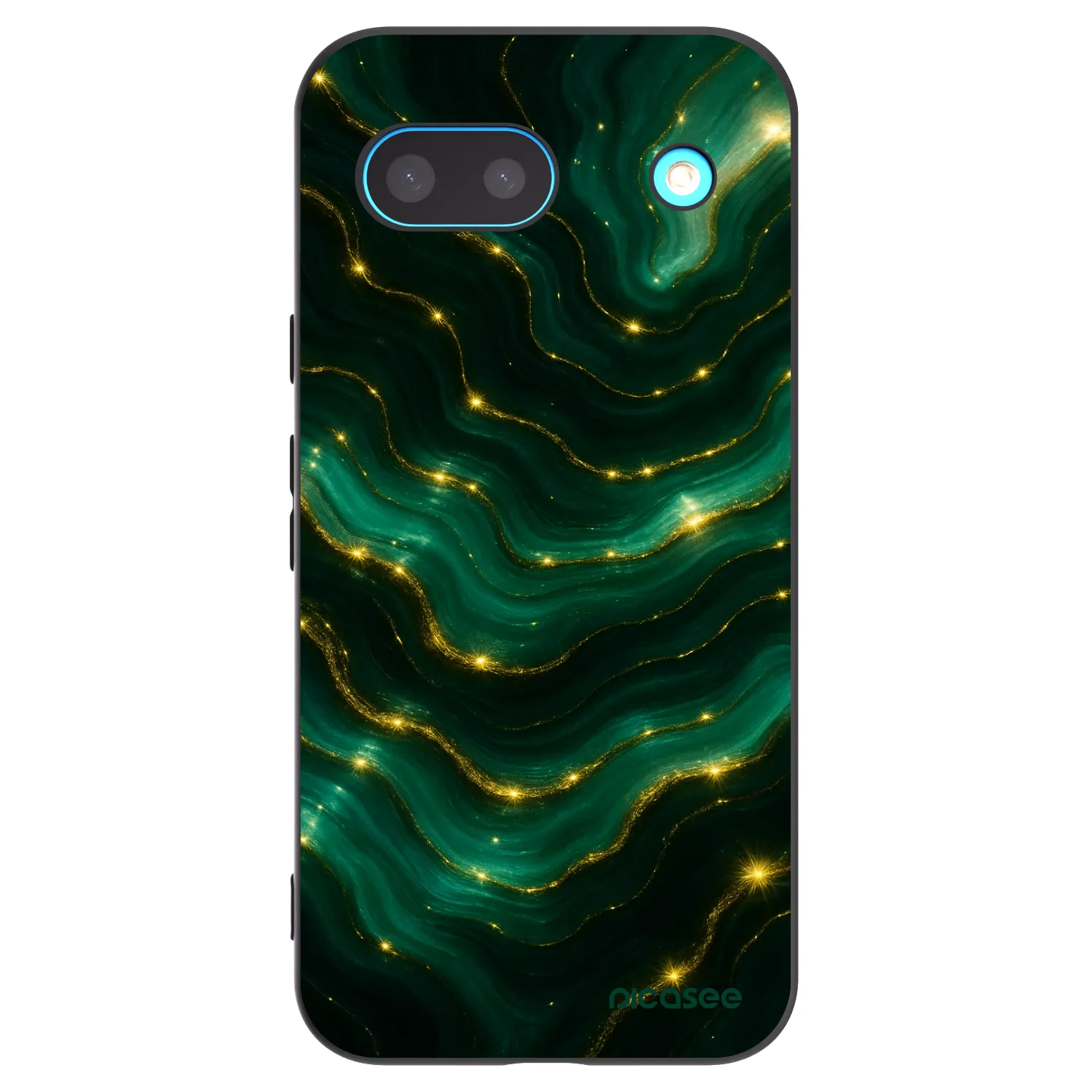 Picasee silikonski črni ovitek za Google Pixel 8a - Emerald
