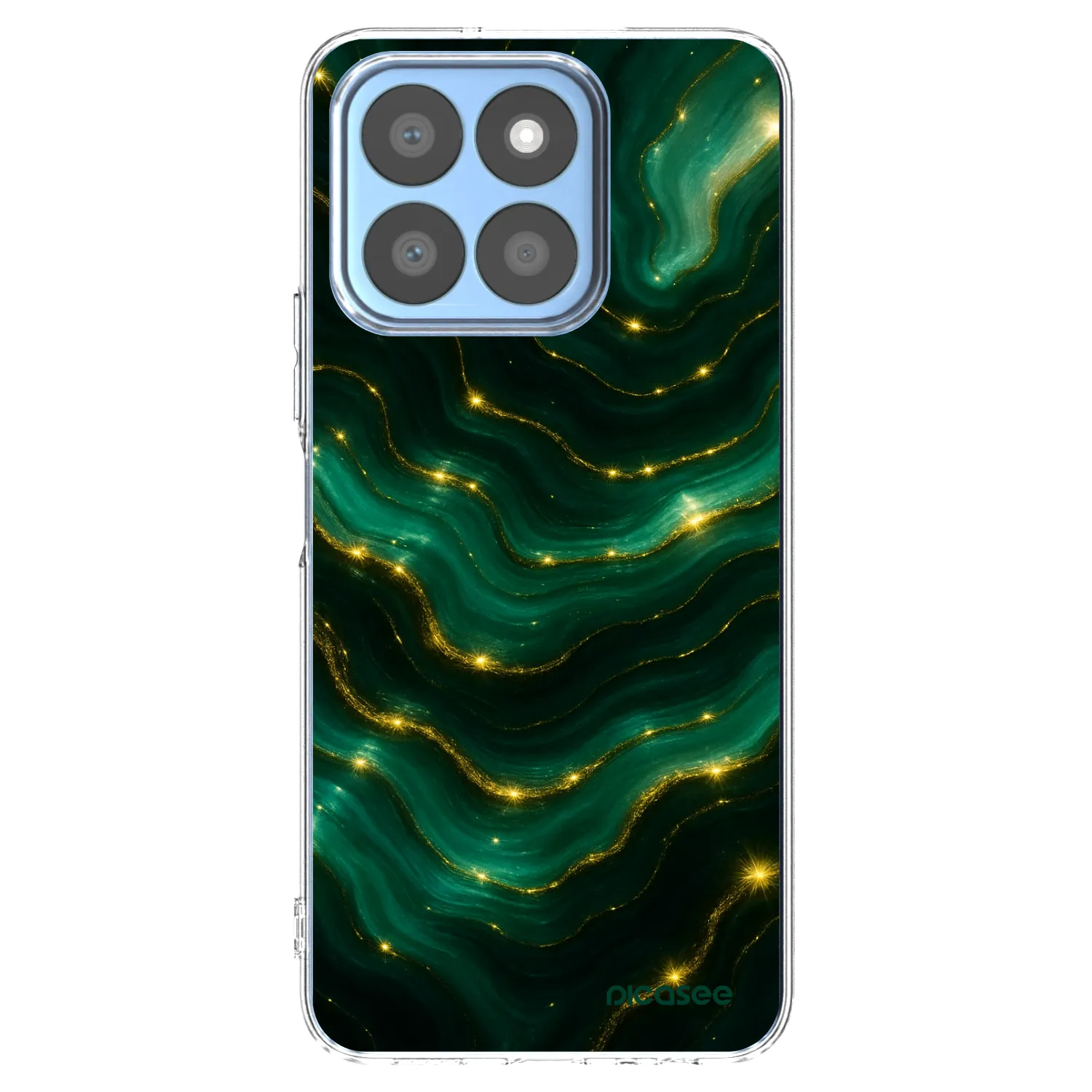 Picasee silikonski prozorni ovitek za Honor X8c - Emerald