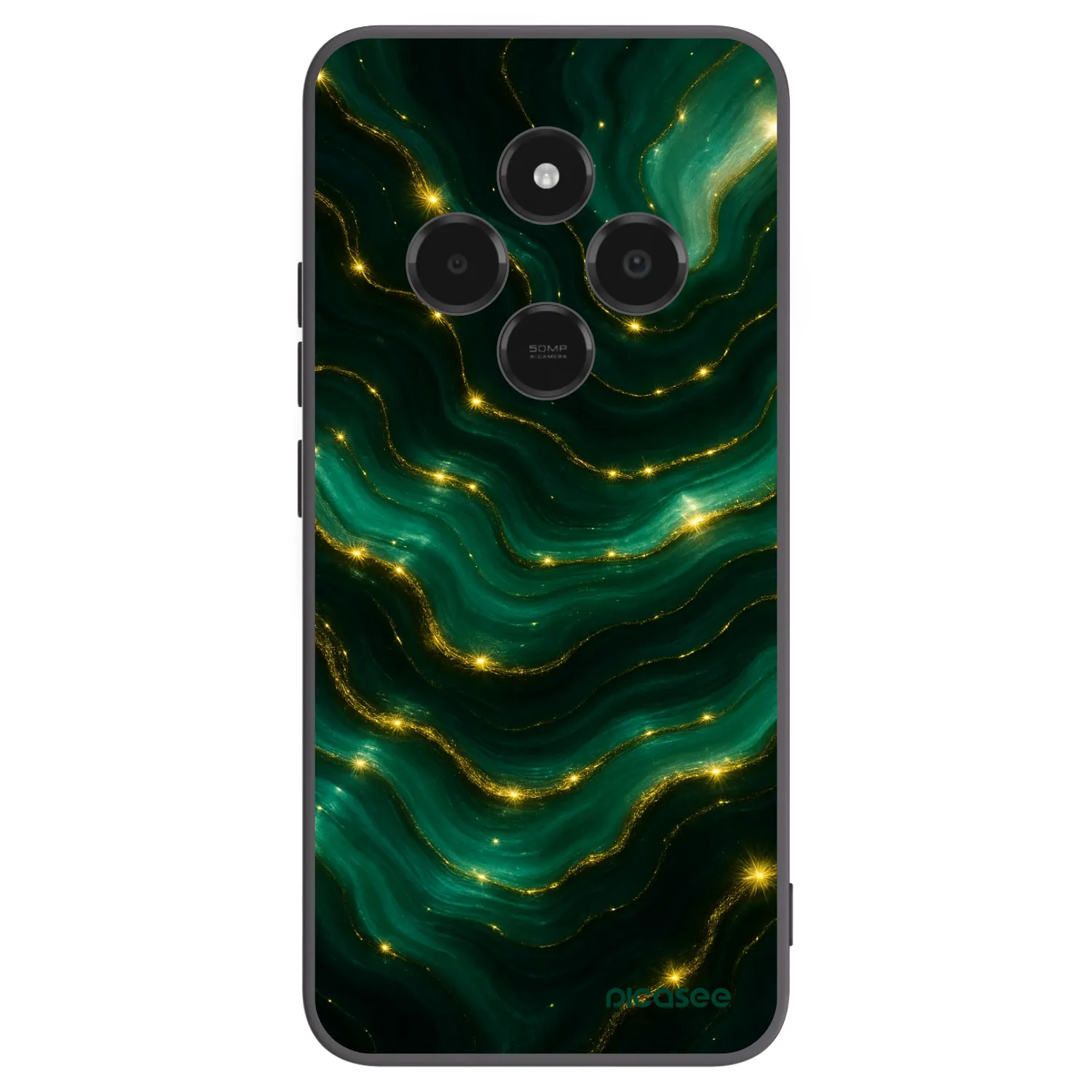 Picasee silikonski črni ovitek za Xiaomi Poco C75 - Emerald